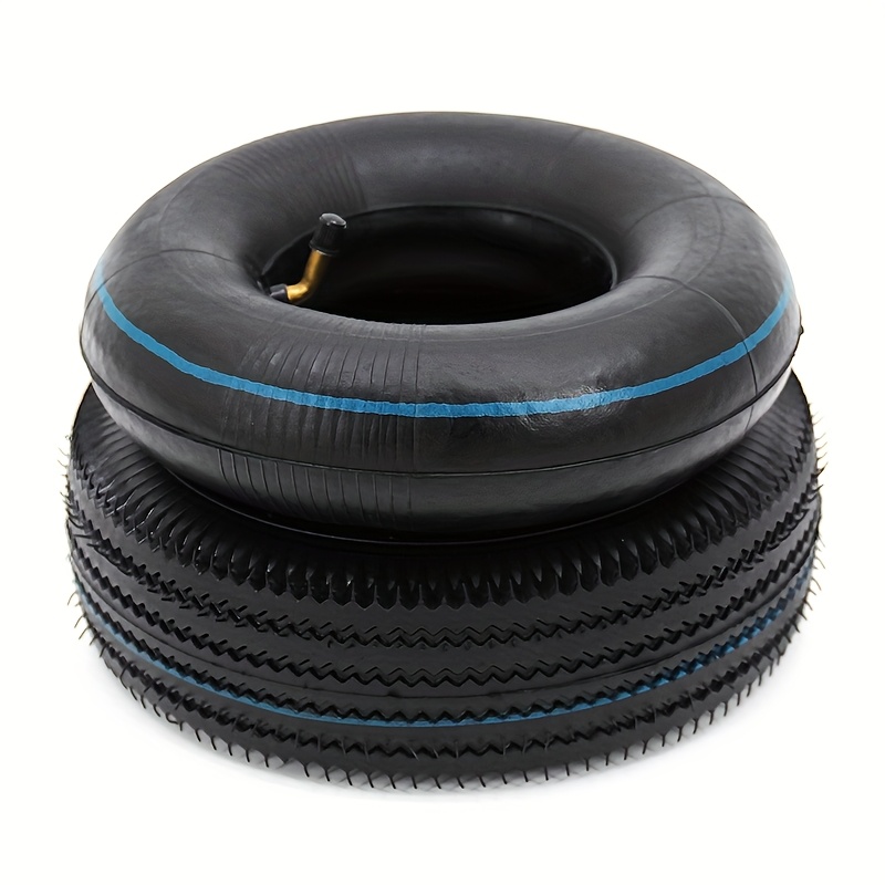  3 50 4 410 350 4   4 tire and inner tube with bent   stem replacement for warehouse cars scooter wheel hand truck lawn mower   wheelbarrow parts off road