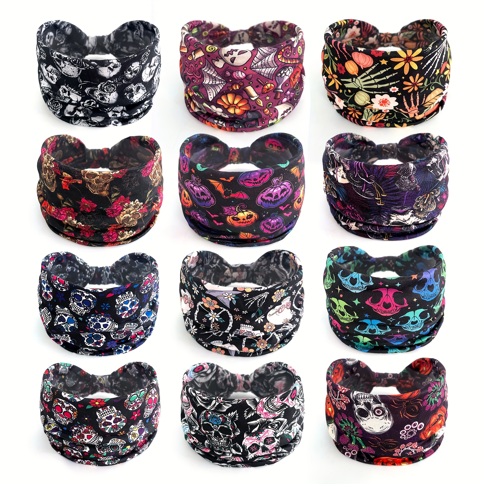 

12pcs Halloween Headbands - , Cat, & , Stretchy , -wicking , , Knitted Types, Accessories, For Halloween Parties / , Women