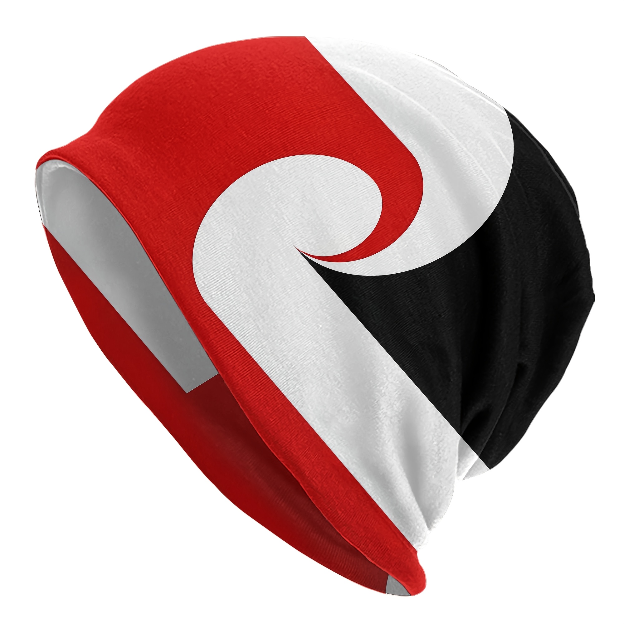 TEMU Kowhaiwhai Maori Koru Men Beanie Take Ins Pullover Slouch Hiphop Thin2d Print Design