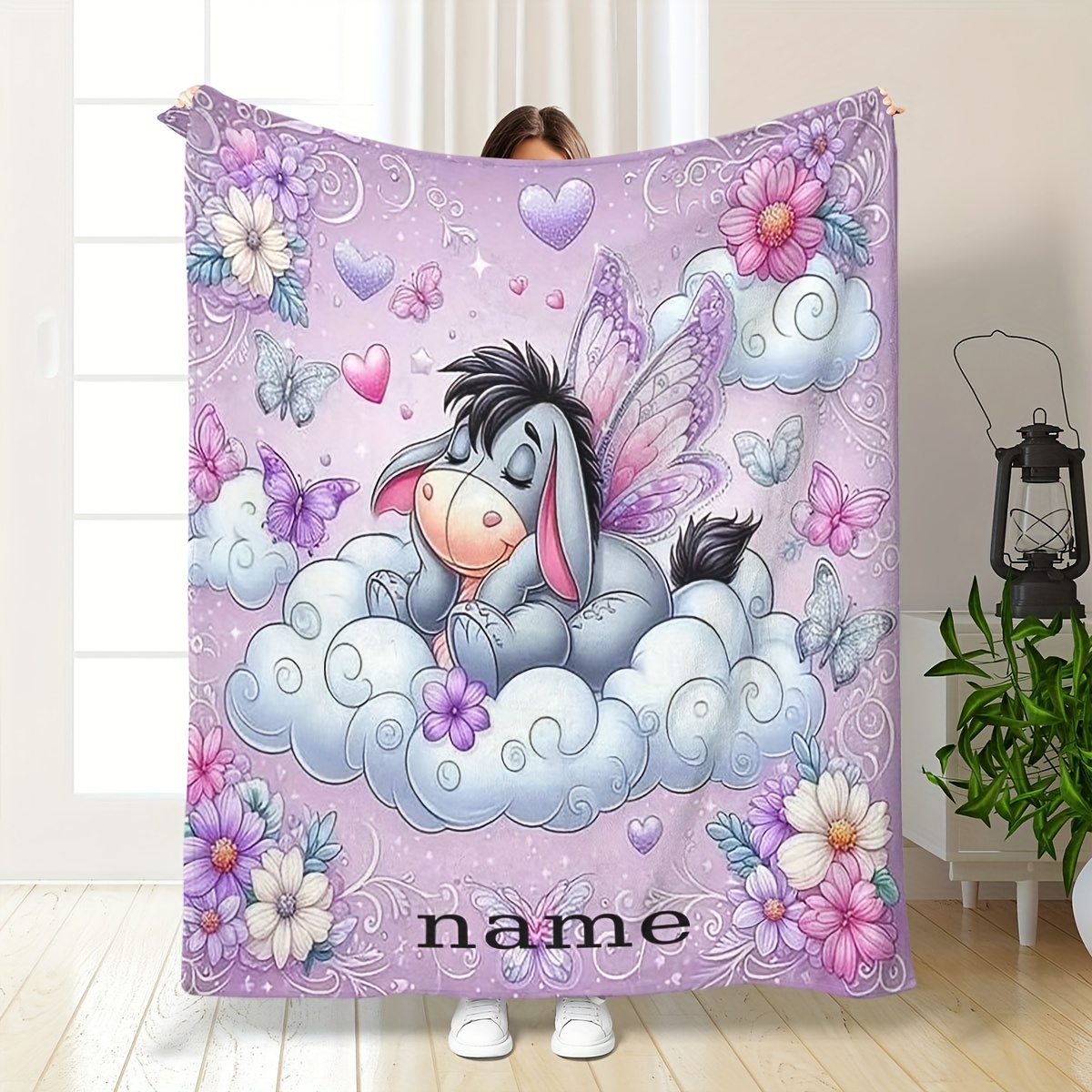 

Personalized Blanket, , Multipurpose , Polyester Tear- Bedding, For