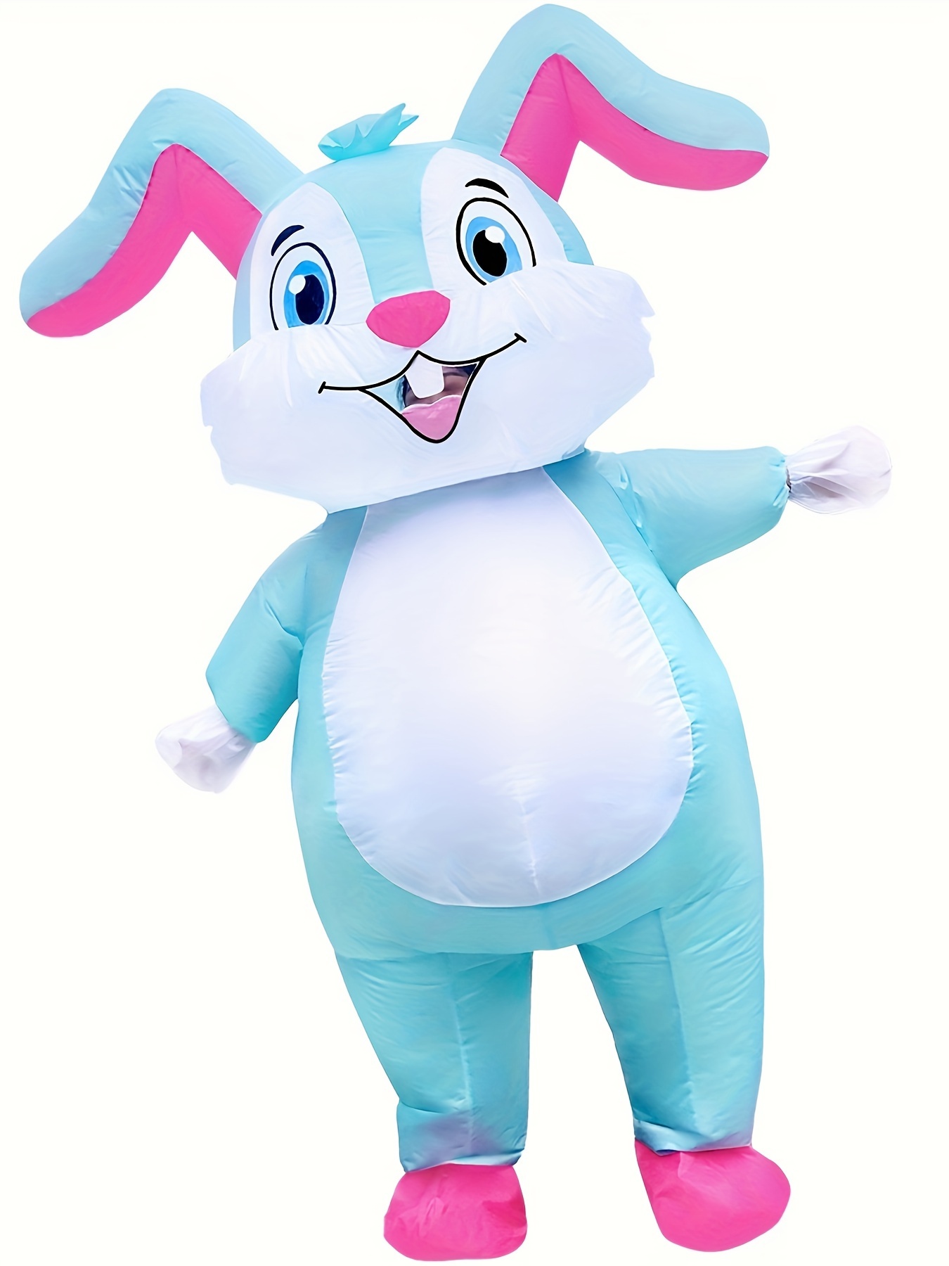 Mens Casual Cartoon Rabbit Inflatable Costume Halloween Cosplay