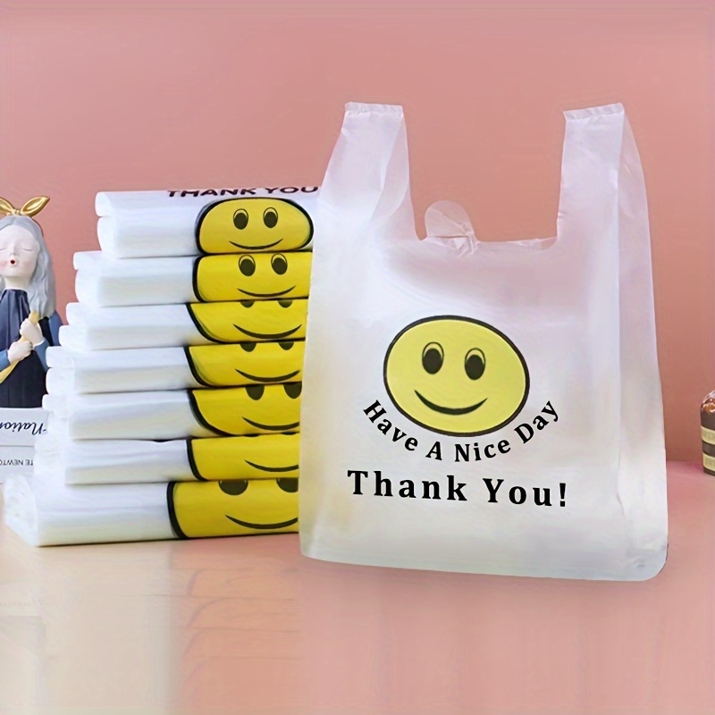 

100/150pcs, 2/3 Sets Of New Material Plastic Bags Vest Thank You Bags Food Bags Fruit Bags Grocery Bags Supermarket Shopping Bags