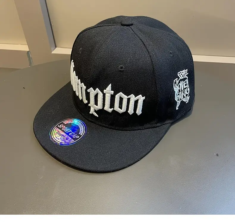Cappello Snapback Nero Uomo/Donna - Basecap Regolabile, Materiale 20% Cotone 80% Poliestere, Taglia Unica - Foto 8