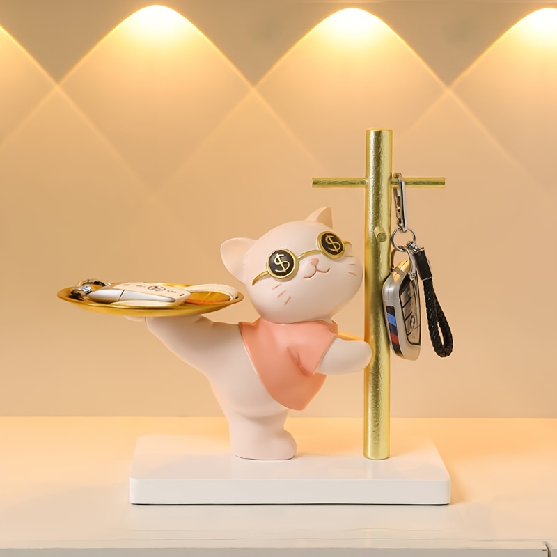 decorative   cat key holder rabbit shaped tray for storage home decor accessories perfect gift Product details 3