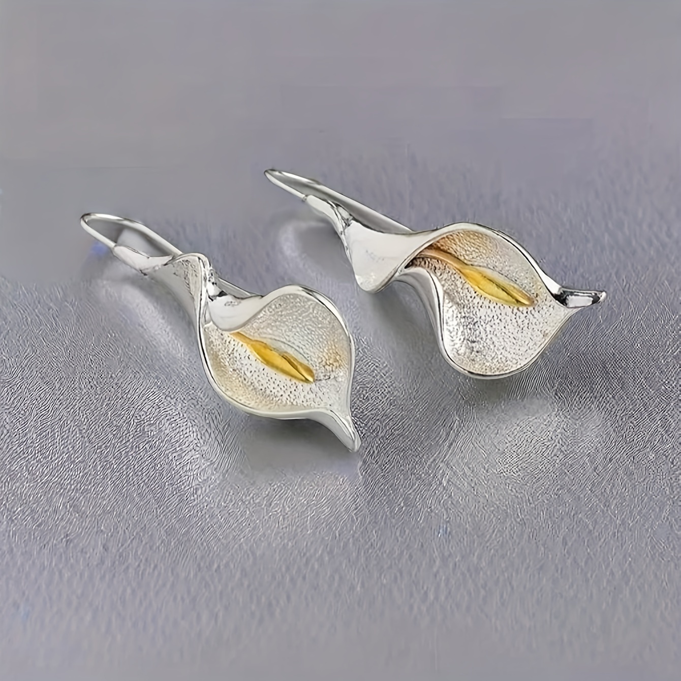 Bohemian Style Floral Statement Hook Earrings, Wedding Gift