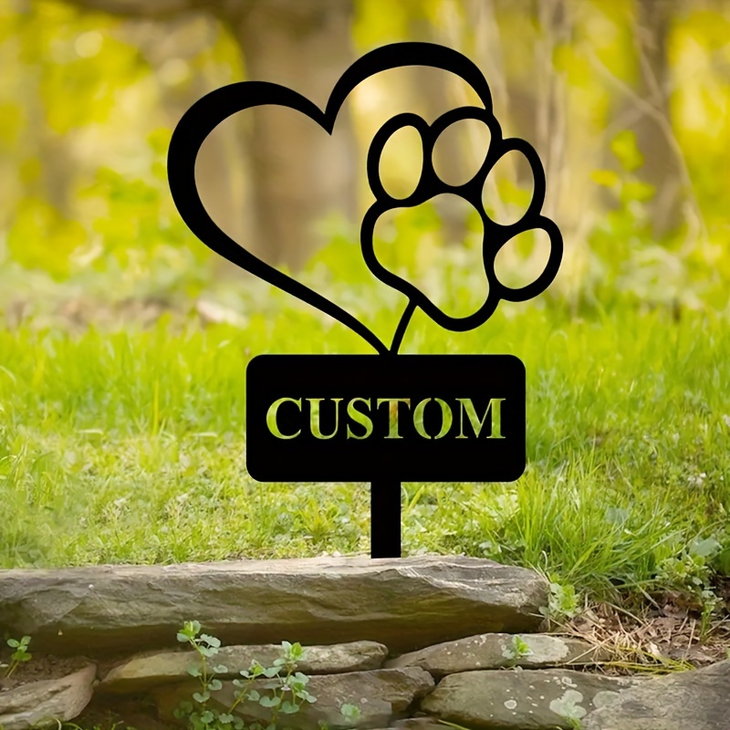 

A Customized Dog Commemorative Tombstone, Personalized Metal Tombstone Art Garden , Customized Commemorative Plaque, Customized Garden