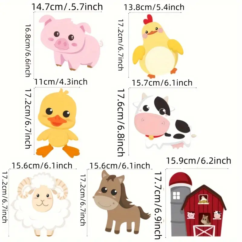 Set Stoviglie Festa Fattoria - 10 Tazze, 20 Tovaglioli, 10 Vassoi, Tovaglia, Tema Animali - Foto 3