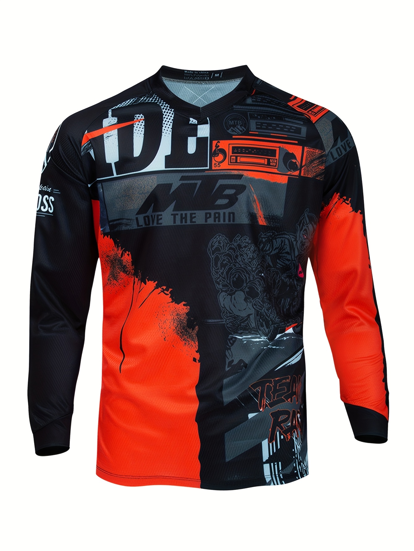 polera descenso hombre larga cuello raglán Temu Spain