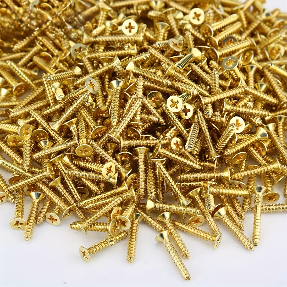 Viti In Ottone Svasate Per Legno – Testa Tonda Intaglio (No.4, 6, 8) 1/2 A 2 Pollici