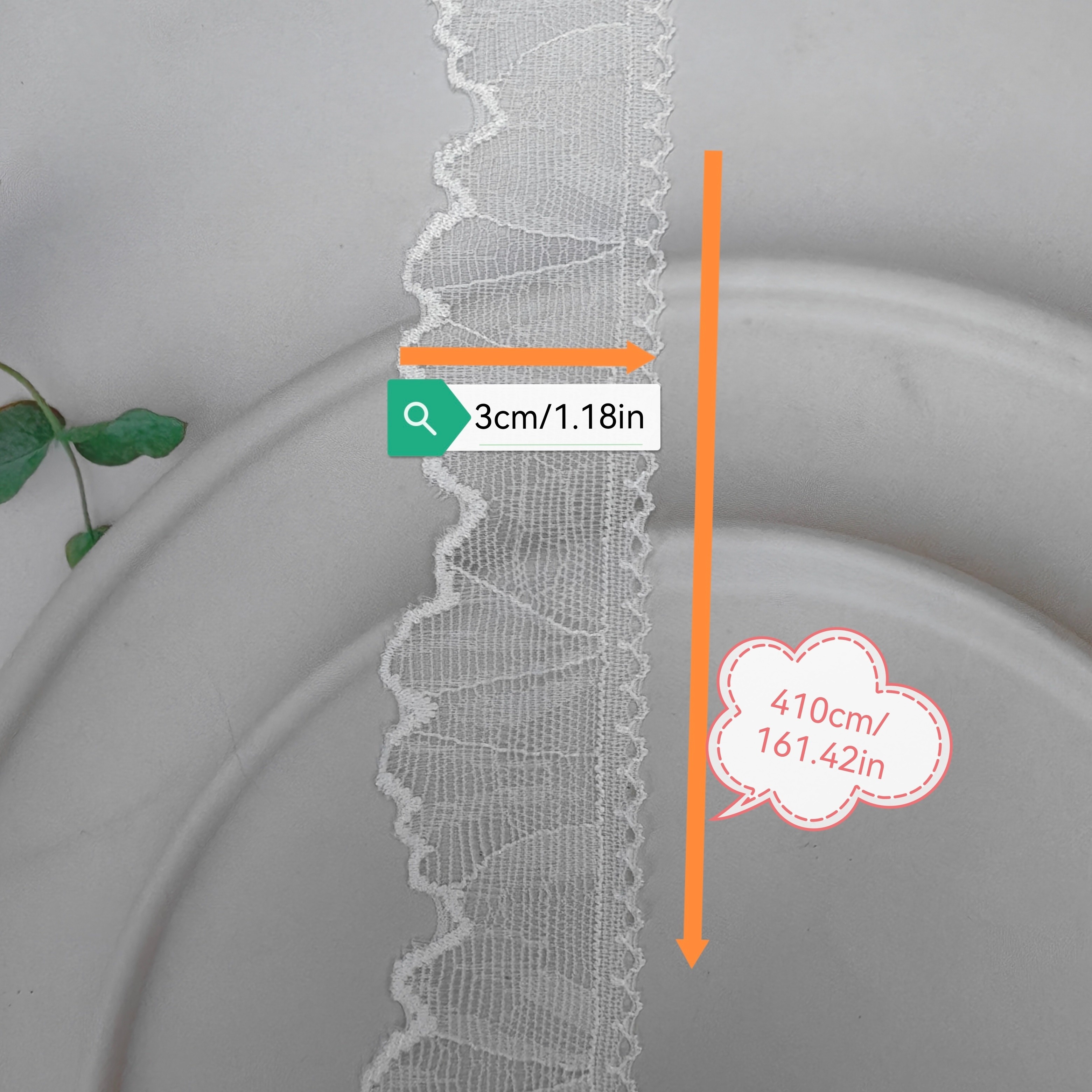 410cm/1pc Clothing Accessory Dress Hem Extension Decorative Garment Trim Lace