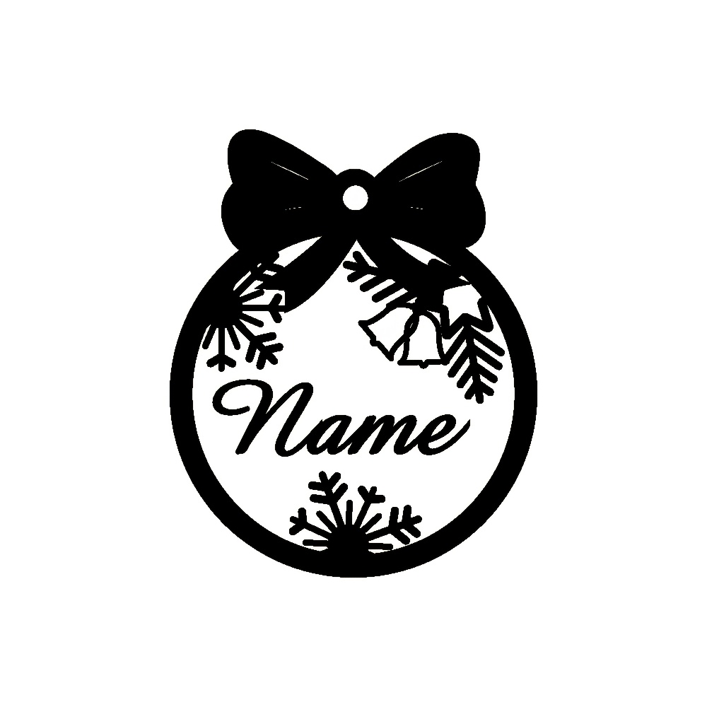 TEMU 5pcs Personalized Christmas Ornaments With Name, Custom Wooden Christmas Tree Ornaments Noel, Decor, Christmas Gift Tag, Laser Cut Name Ornament