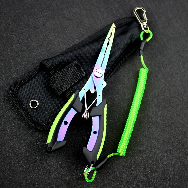 

1pc Multi-functional Fishing Pliers, Fish Lip Gripper, Hook Remover And Split Ring Opener For Fly Fishing, Ice Fishing