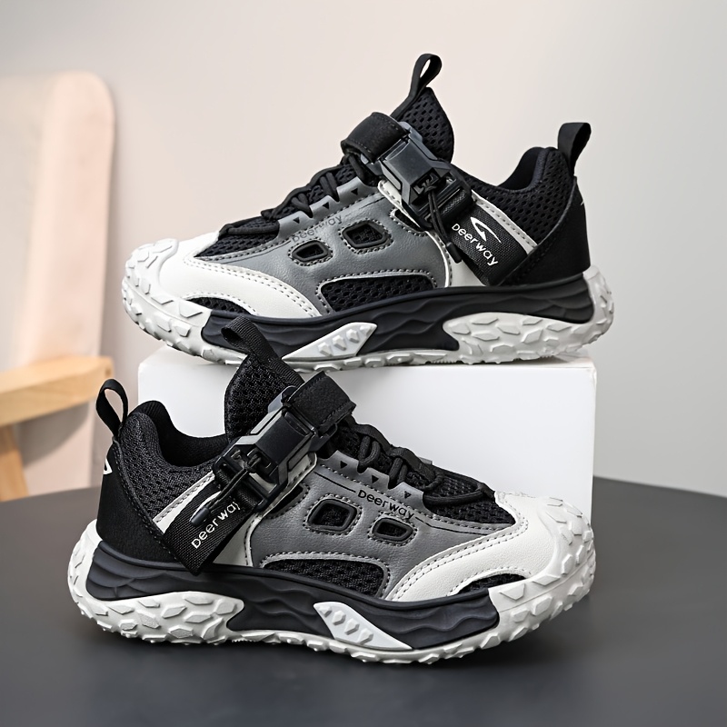 Boys' Lightweight Breathable Mesh Outdoor Sports Running Shoes