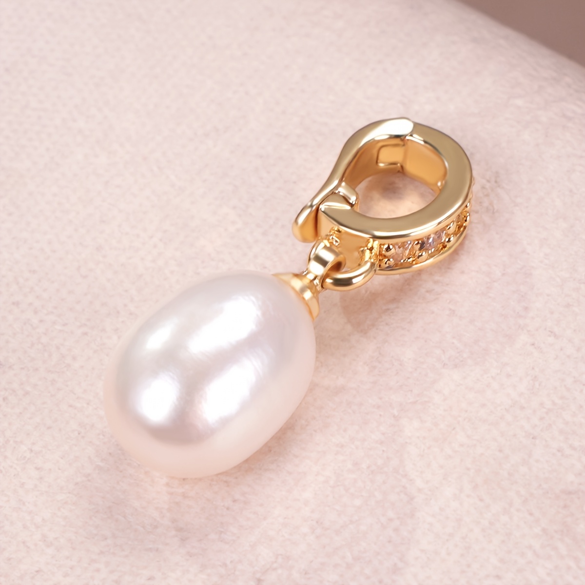 Teardrop Pendant, Zirconia-encrusted Copper Alloy Universal , Handmade Ornaments, Easy And Beautiful