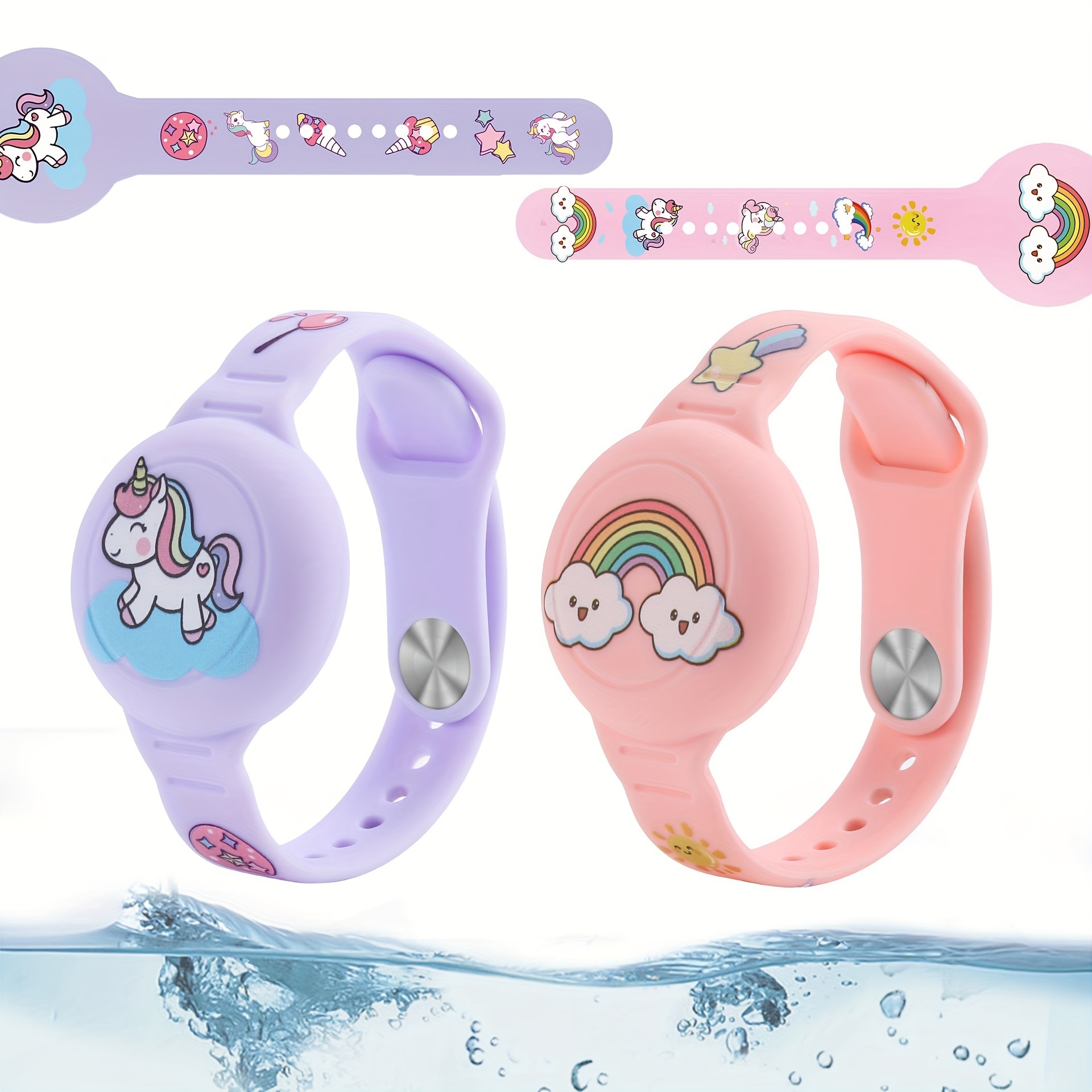 

Cartoon Silicone Airtag Bracelet For Kids, Waterproof Protective Case Wristband, Locator Band For Apple Airtag Accessory (no Battery)