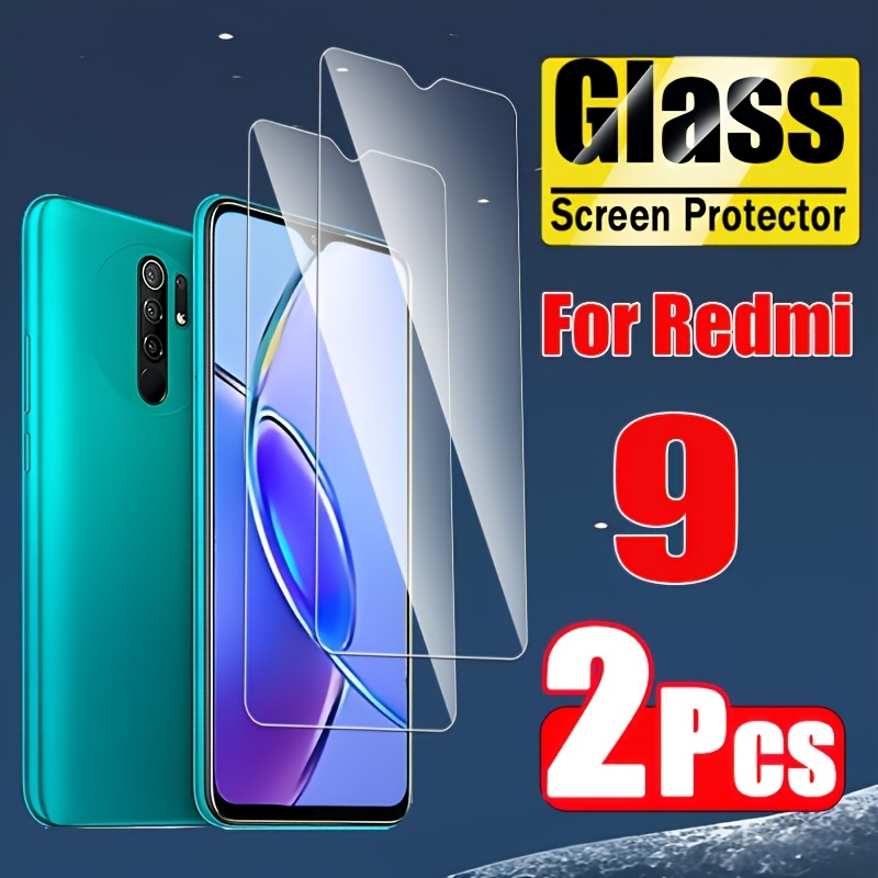 TEMU 2pcs 0. Screen Protector Glass For Xiaomi Redmi 9 Tempered Glass Protective Film For Xiaomi Redmi 9 Screen Protector Glass Film Xiaomi Redmi 9