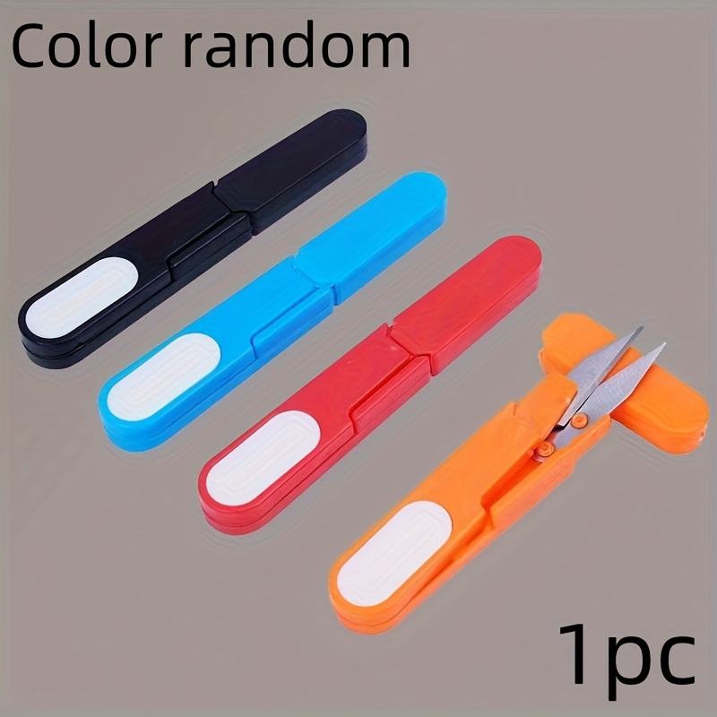 Durable Portable Fishing Scissors - Multi-functional Mini Random Color Sewing Scissors With Plastic Handle