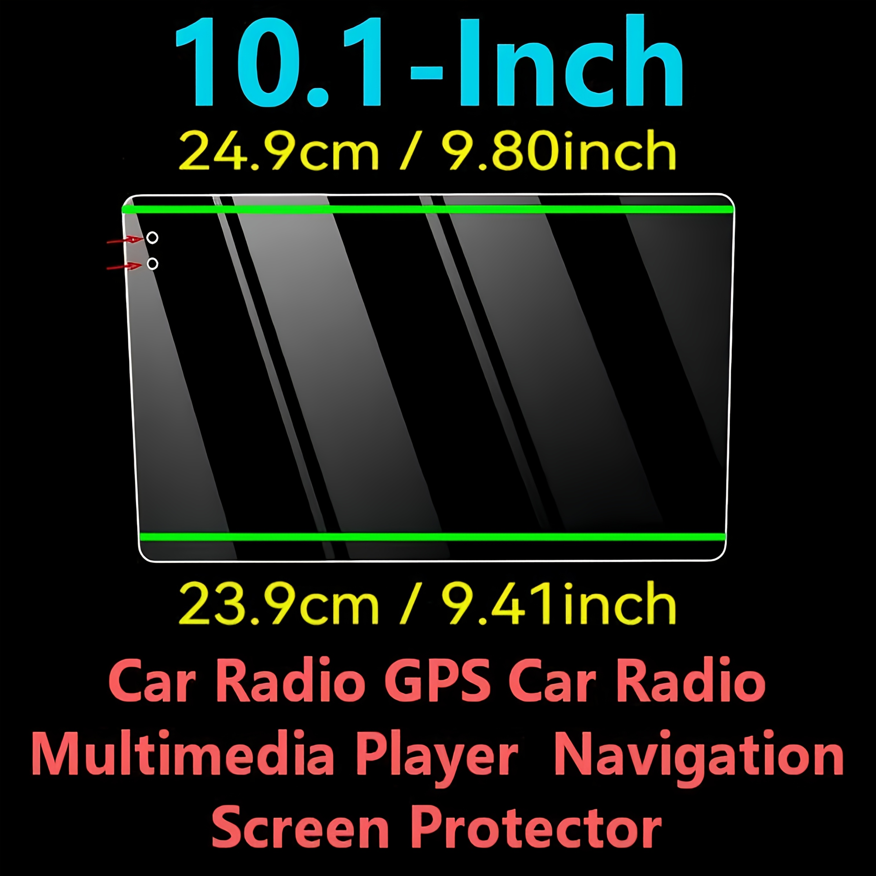 TEMU For Android Gps Screen Protector Compatible For , Touchscreen Protective Film With 9h Hardness, Pet Film Suitable For Gps Navigation, Dash Cam,