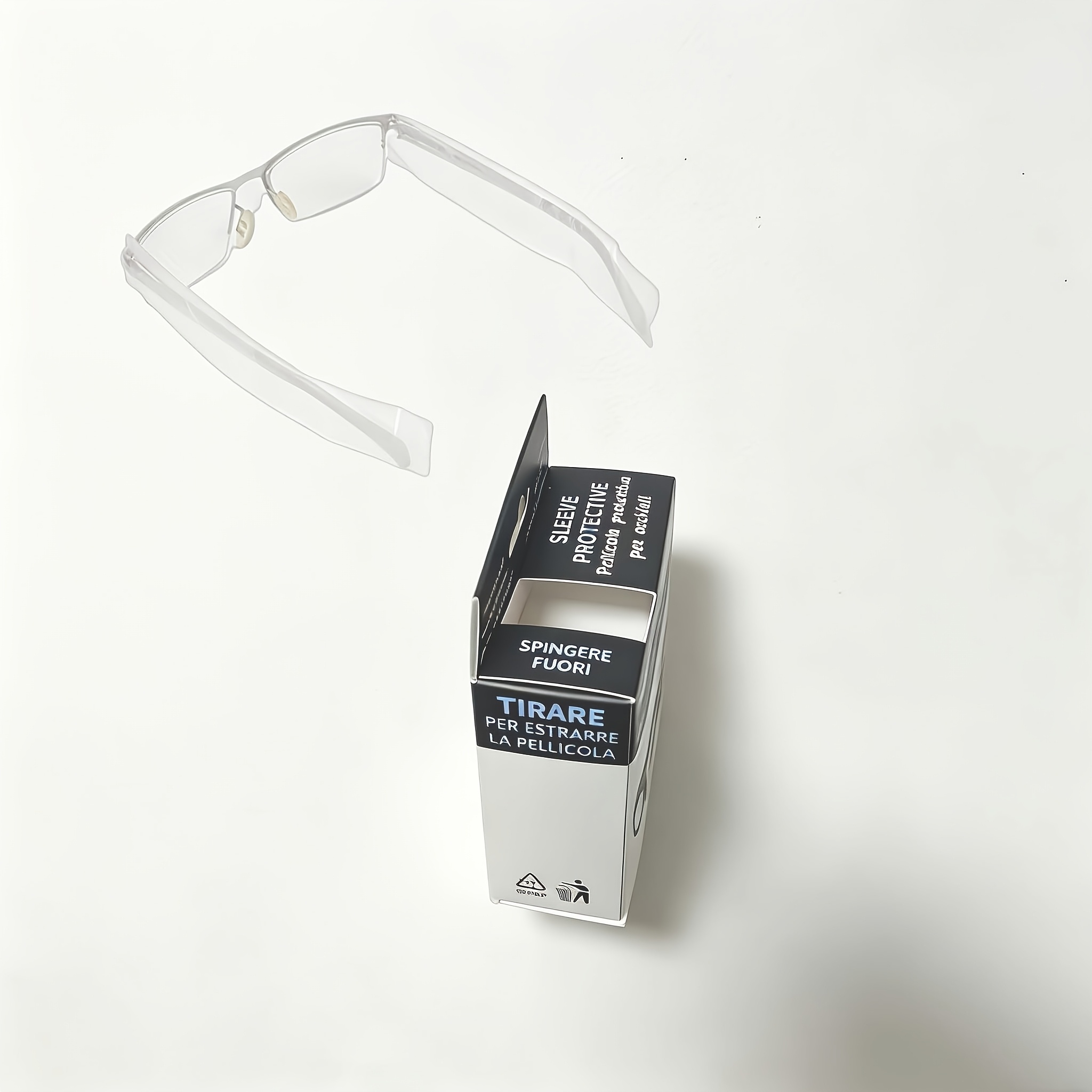 TEMU 200pcs Plastic Eyeglass Protective Film, Hair Dyeing Tools - Suitable For Men And Women, For Travel, Salons, Hairdressing Shops, Hair Parlors,