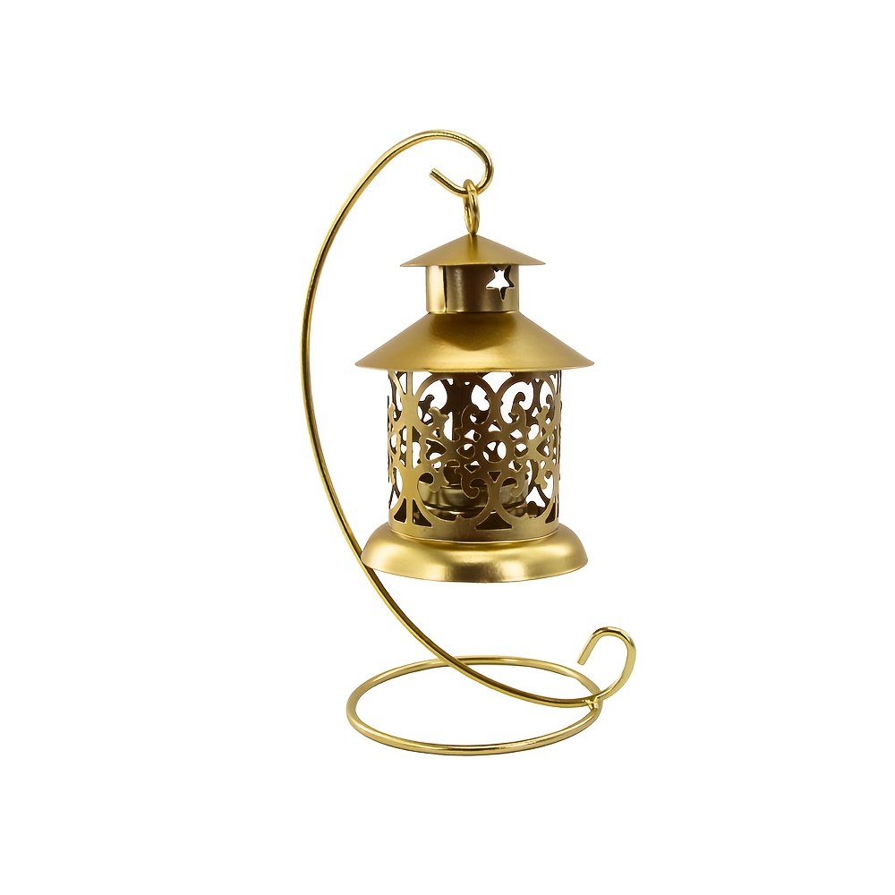 E-shop Kerzenständer Ornament aus Eisen, kreative Heim-Desktop-Dekoration, romantische Handwerks-Europäische Eisen-Hohlkerzenständer Ornament,