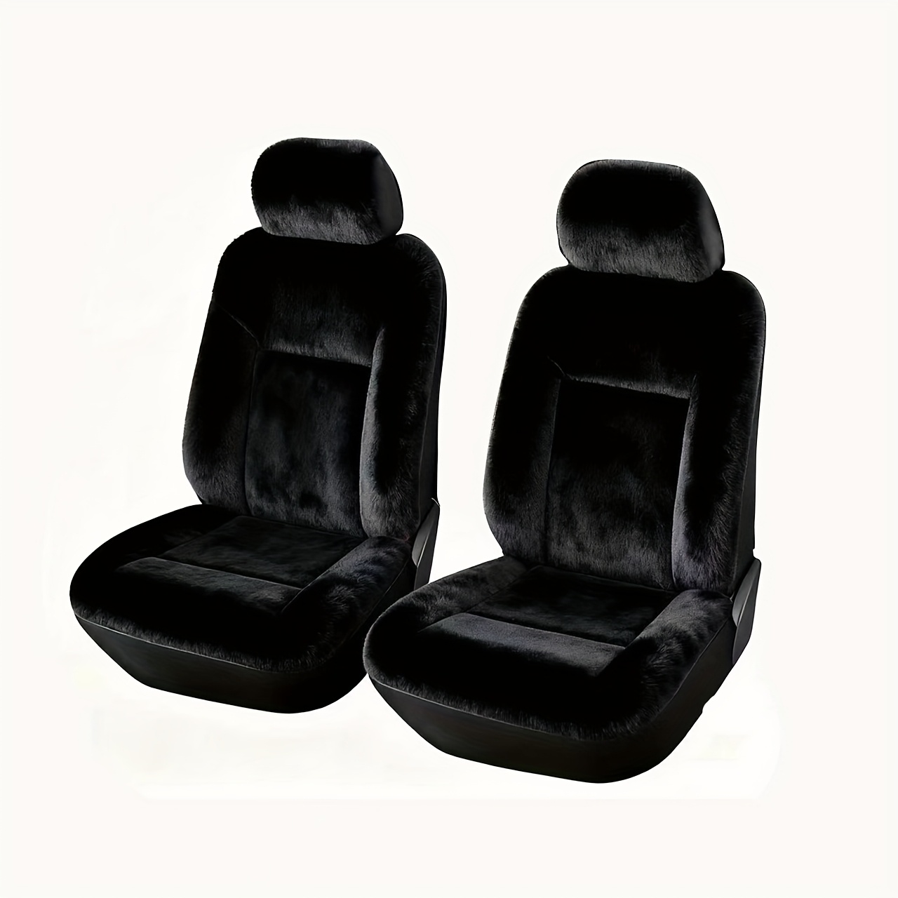 Image of Fur Seat Cover Full-enclosure Seat Cover Ideal For Women' Accessories Warm During The Entire Winter Drive Make Interior More Cozy