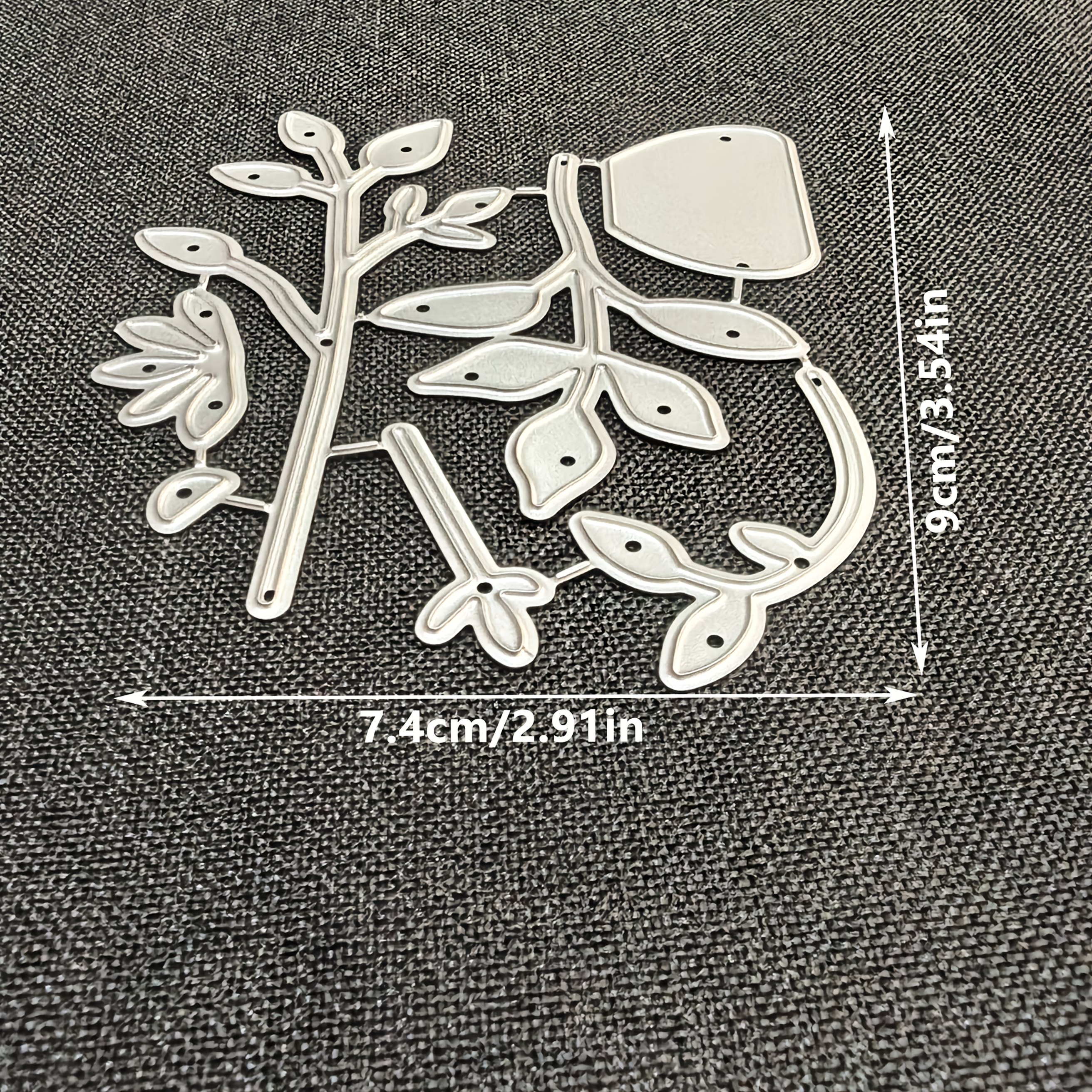 TEMU 1 pièce Matrice de Découpe Métallique Fleurs, DIY Décoration Scrapbooking Embossage Die Cut, Modèle pour Création Cartes Vœux, Adaptée à la