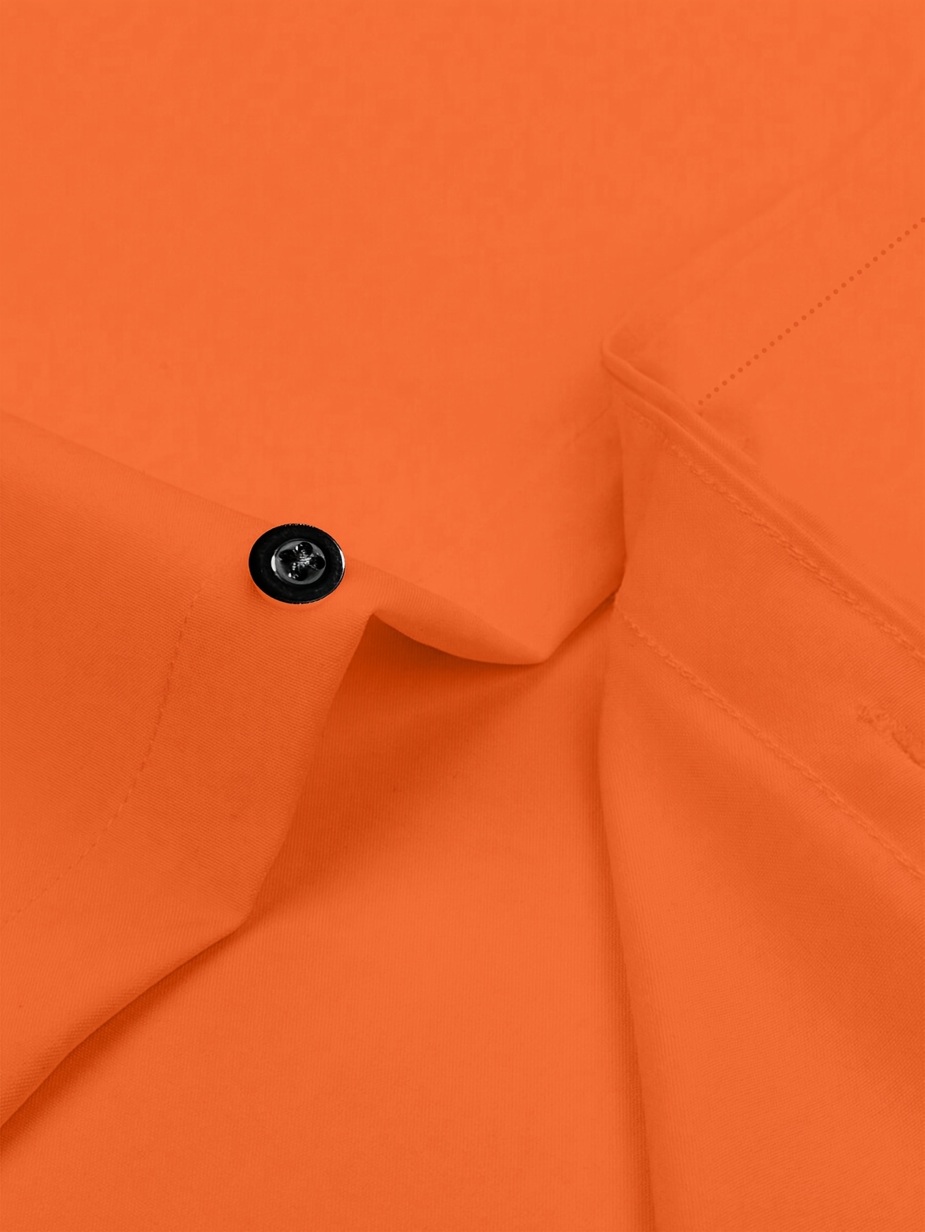 Camisa de hombre de manga larga, corte regular, casual, con botones y bolsillos, diseño elegante y cómodo, perfecta para el uso diario, modelo CS180. 64 metros Naranja