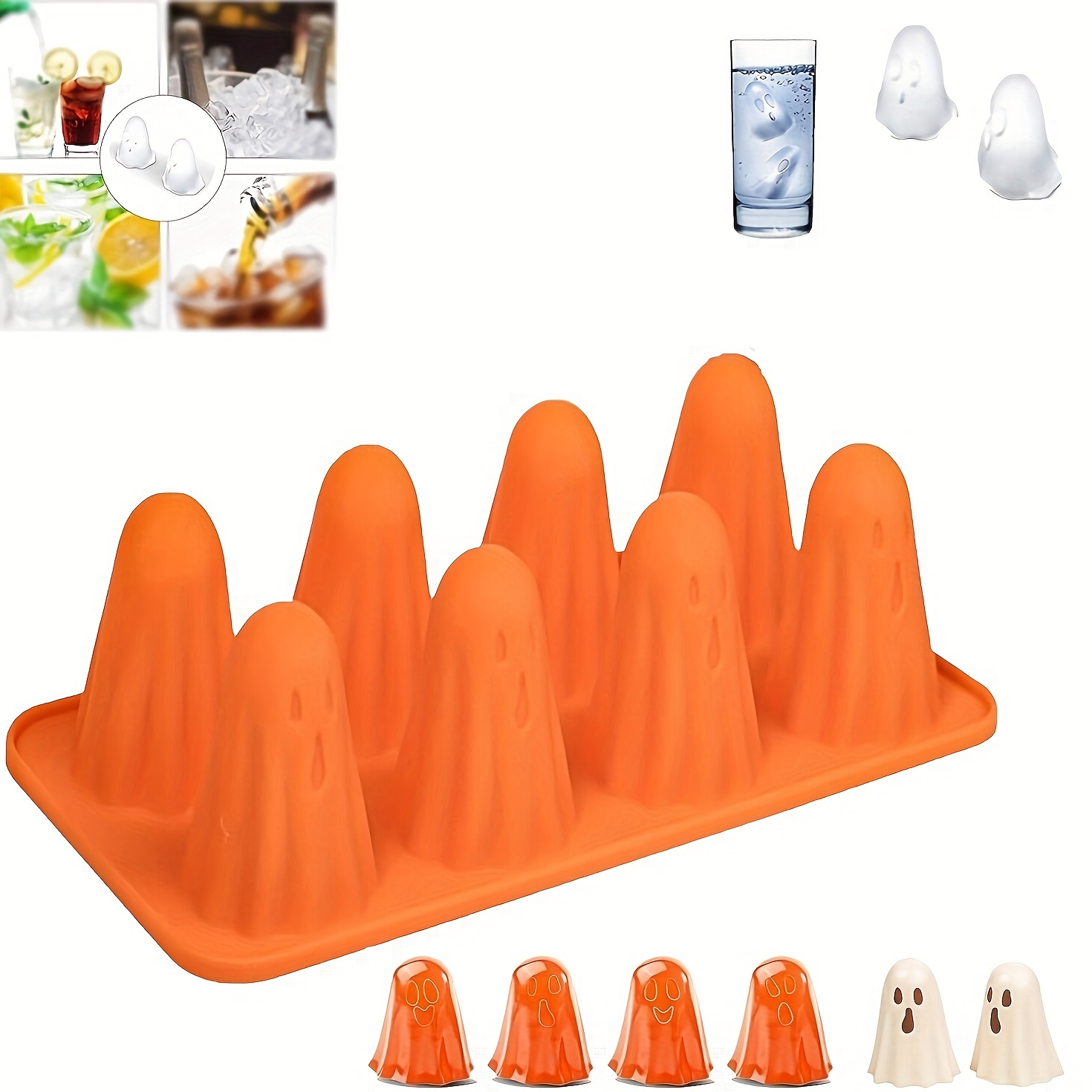 

1pc Kamehame Halloween Silicone Mold - Flexible & , Easy To Clean, Pattern, Easy To Release - For Jello, Gummy, Crayon, Resin Crafting