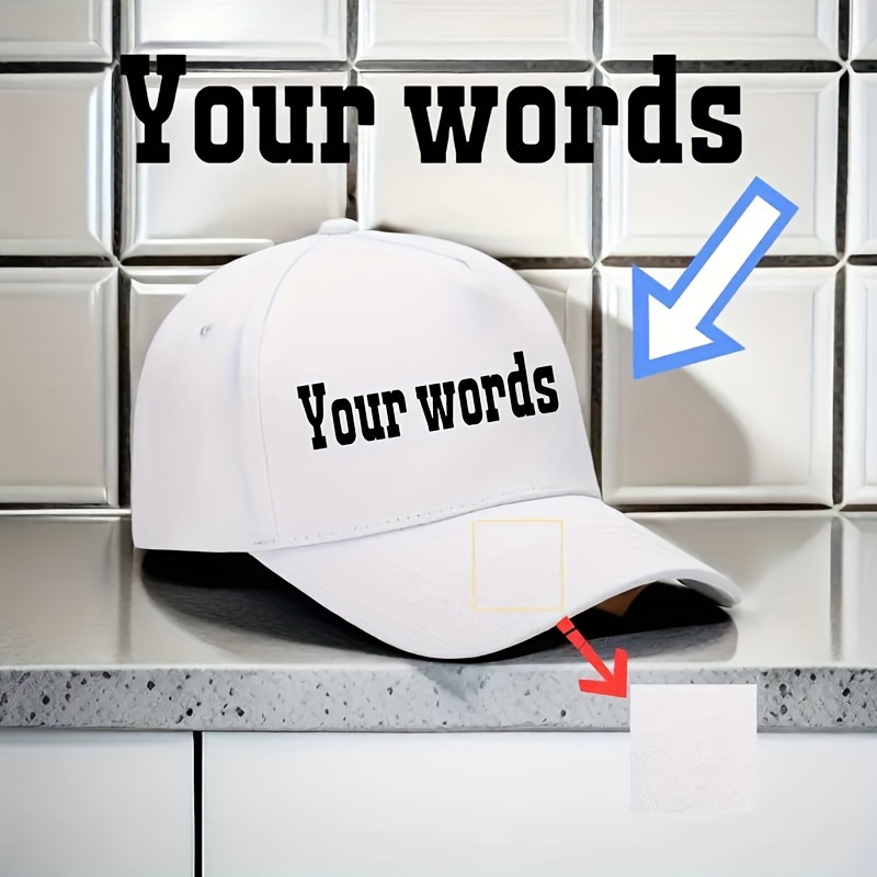 

Customizable & Text Baseball Cap - Breathable, Adjustable Cotton Dad Hat For Men, Neutral, Sports