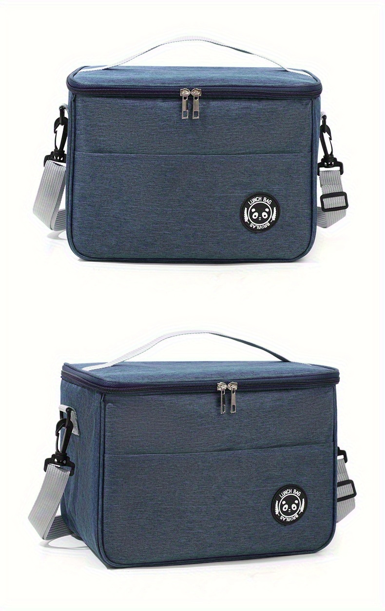 Heated Lunch Box Handbag Insulated Bag Aluminum Foil Thickened Bento Bag Large Capacity Lunch Bag for Office Workers Fashionable Non-food contact,back to school