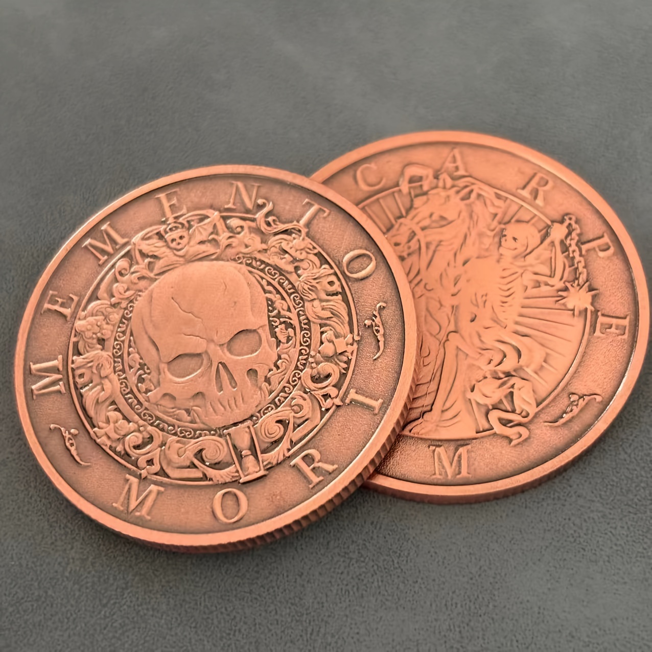 1 шт. монета с 3d-рельефным черепом - железный  , батарейки не требуются,   для вечеринок и мероприятий подробные сведения 0