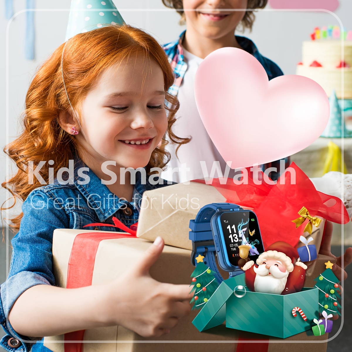 Kids Smartwatch 24 Puzzle Games, Pedometer, Alarm Clock, Children's Watch Toy Suitable For Boys And Girls Aged 6, 7, 8, 9, 10, 11, Birthdays, Halloween, Christmas Gifts