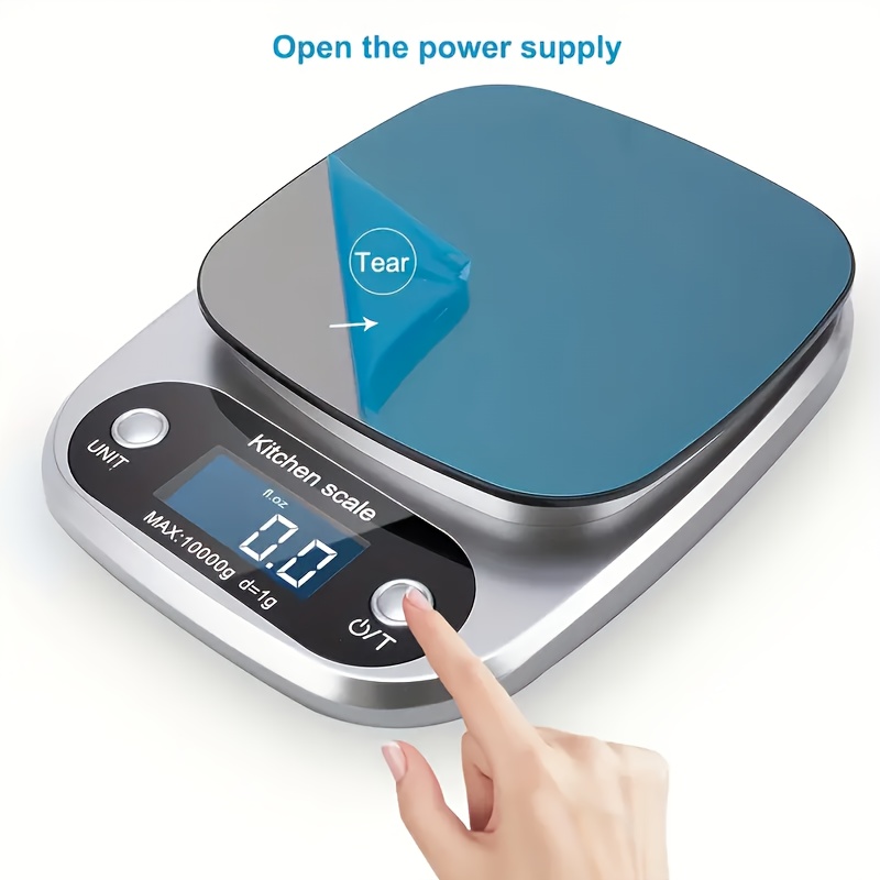 

Precision Kitchen Scale With 9 Measurement Units - Ideal For Baking & Cooking, High , Battery-operated (aaa Batteries Not Included), Stainless Steel Platform, Baking |contemporary Design| Scale