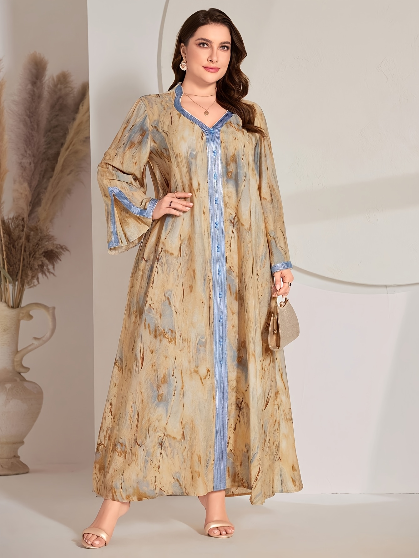 sachin and babi light blue dress 37 Funeral Outfit Ideas for Plus Size Women To Wear
