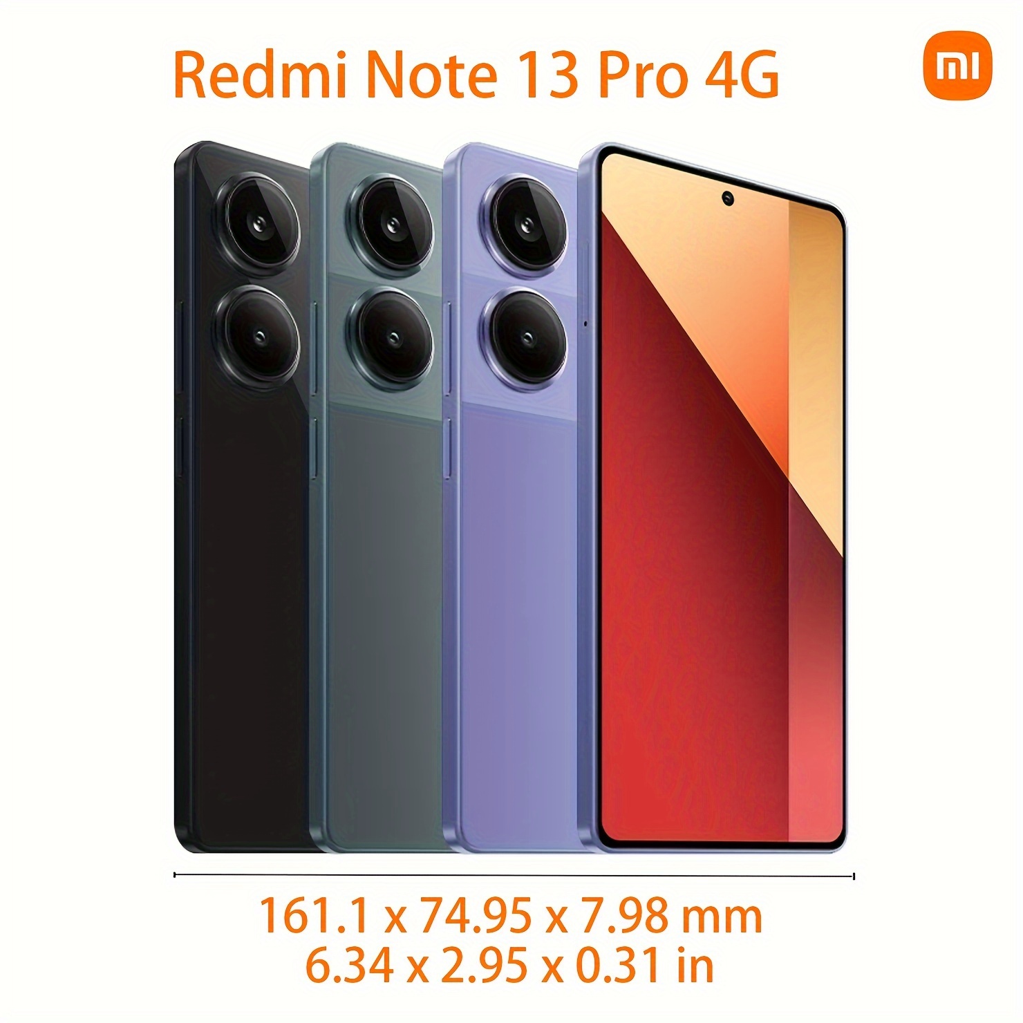 Xiaomi Redmi Note 13 Pro 4G NFC Global Version 8+256GB Helio G99 Ultra  6.67 FHD Display 120Hz Rear Main Camera 200MP With OIS Battery 5000mAh  Fast Charging 67W - AliExpress