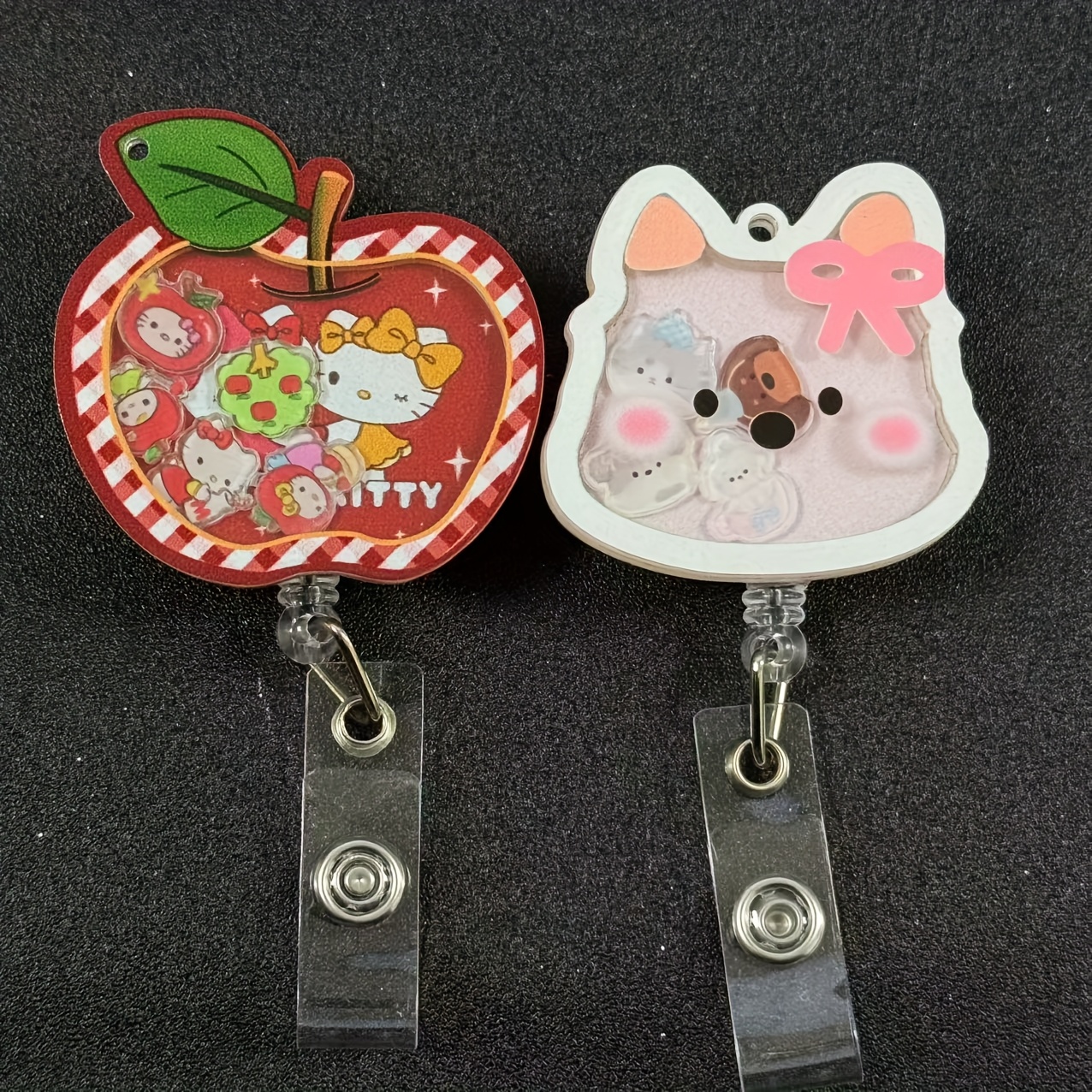 

Sanrio Hello Kittydoctor Nurse Teacher Badge Cat Puppy Medical Retractable Id Badge Reel Gift