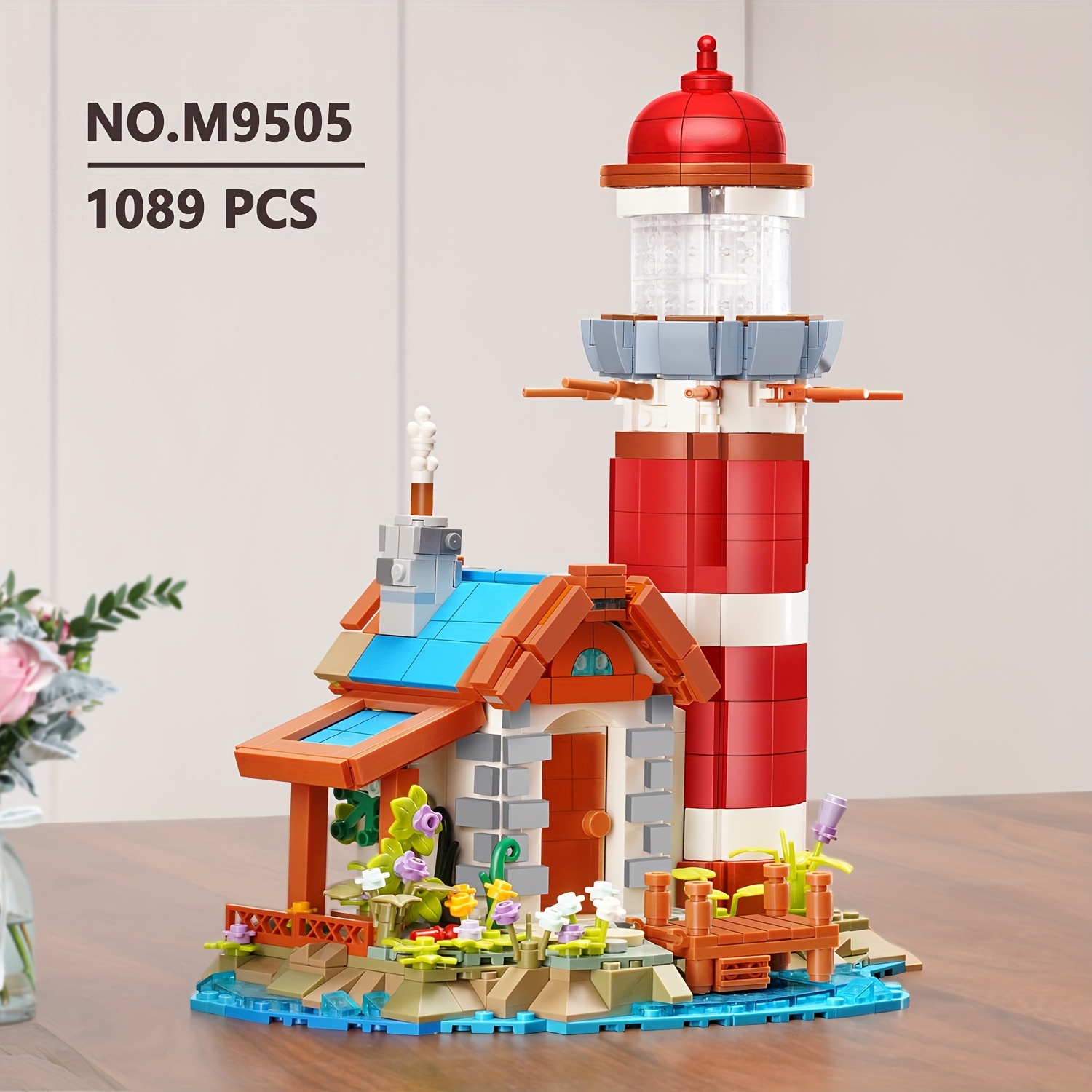 

1089 Pieces, Lighthouse Toy Set With Lighting, Office Display Model, Gift, Collection Ornaments, M9505