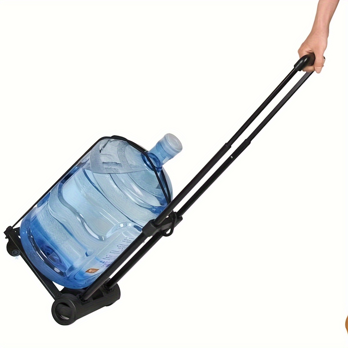Portable Folding Hand Trolley With Telescopic Handle Lightweight Iron