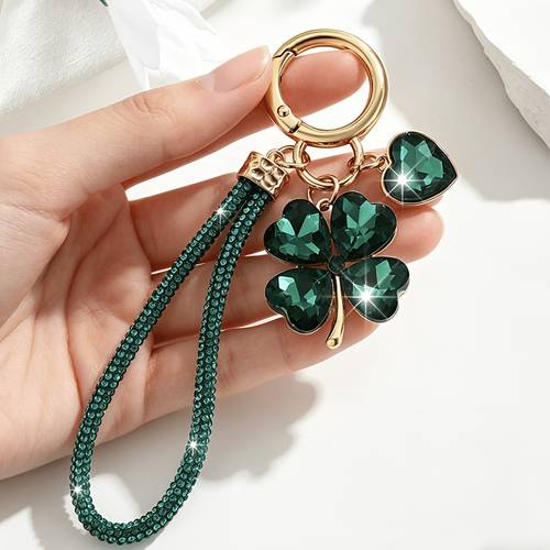1pc of fashionable korean exquisite luxury creative high end keychain bag pendant suitable for womens car keys bags and luggage pendants decoration and gifts