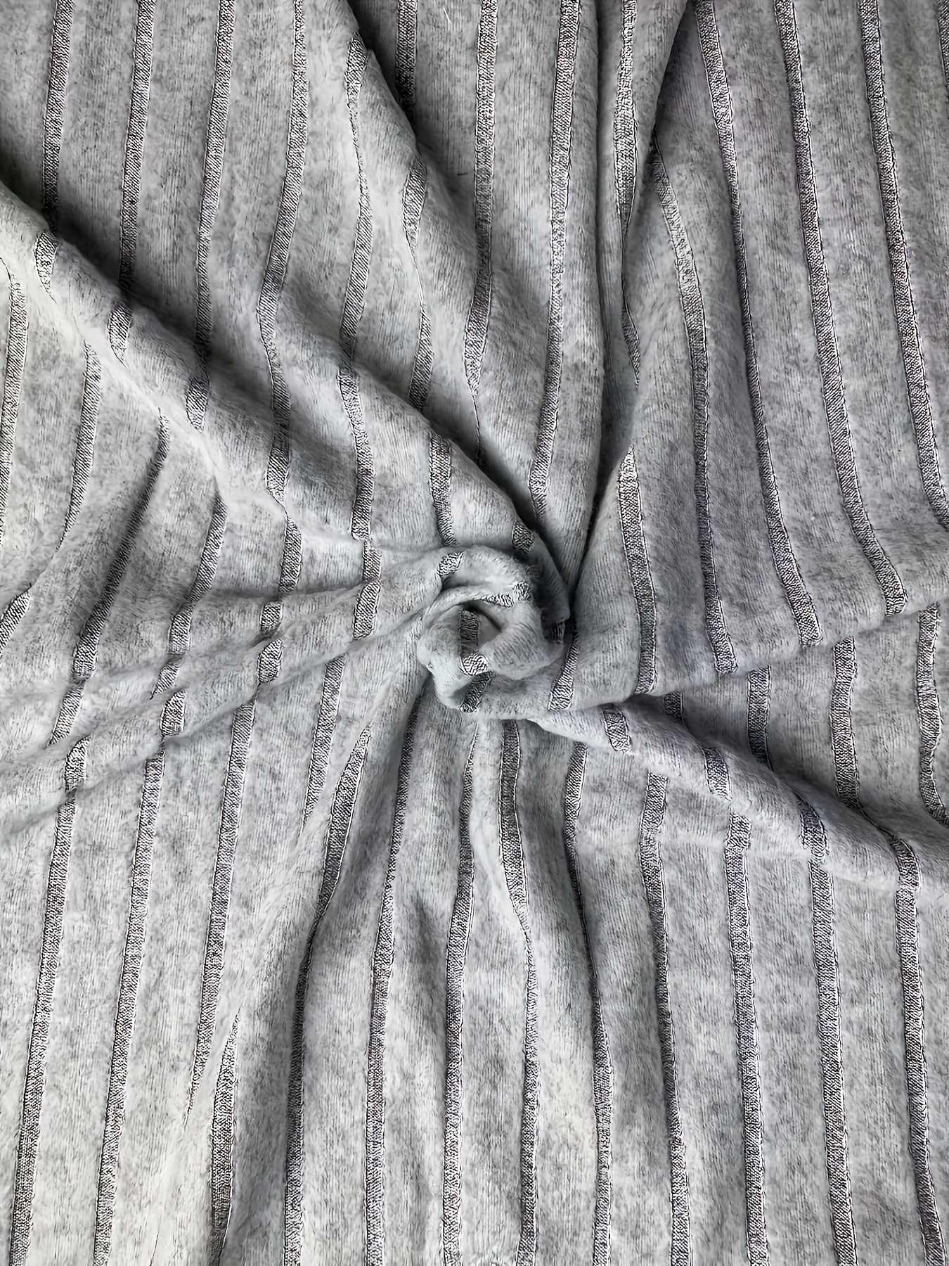 Plus Size V-Neck Casual Elegant Women's Top - Stretchy Fabric, Machine Washable, All-Season Versatile Blouse for Everyday & Formal Wear, Ribbed Texture, Medium Elasticity