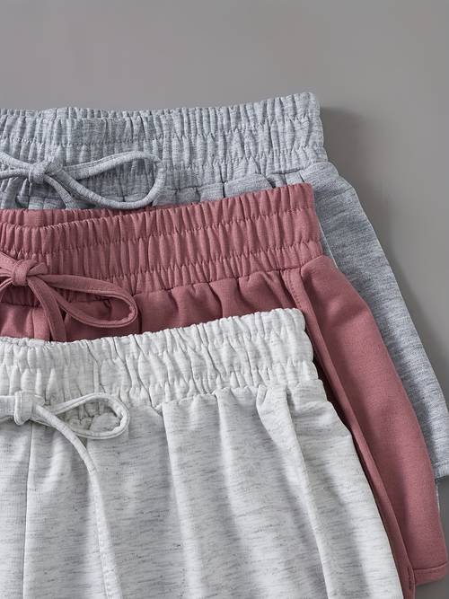 set of 3 summer womens lightweight shorts with elastic waist loose and breathable casual pants for running and yoga comfortable hot pants