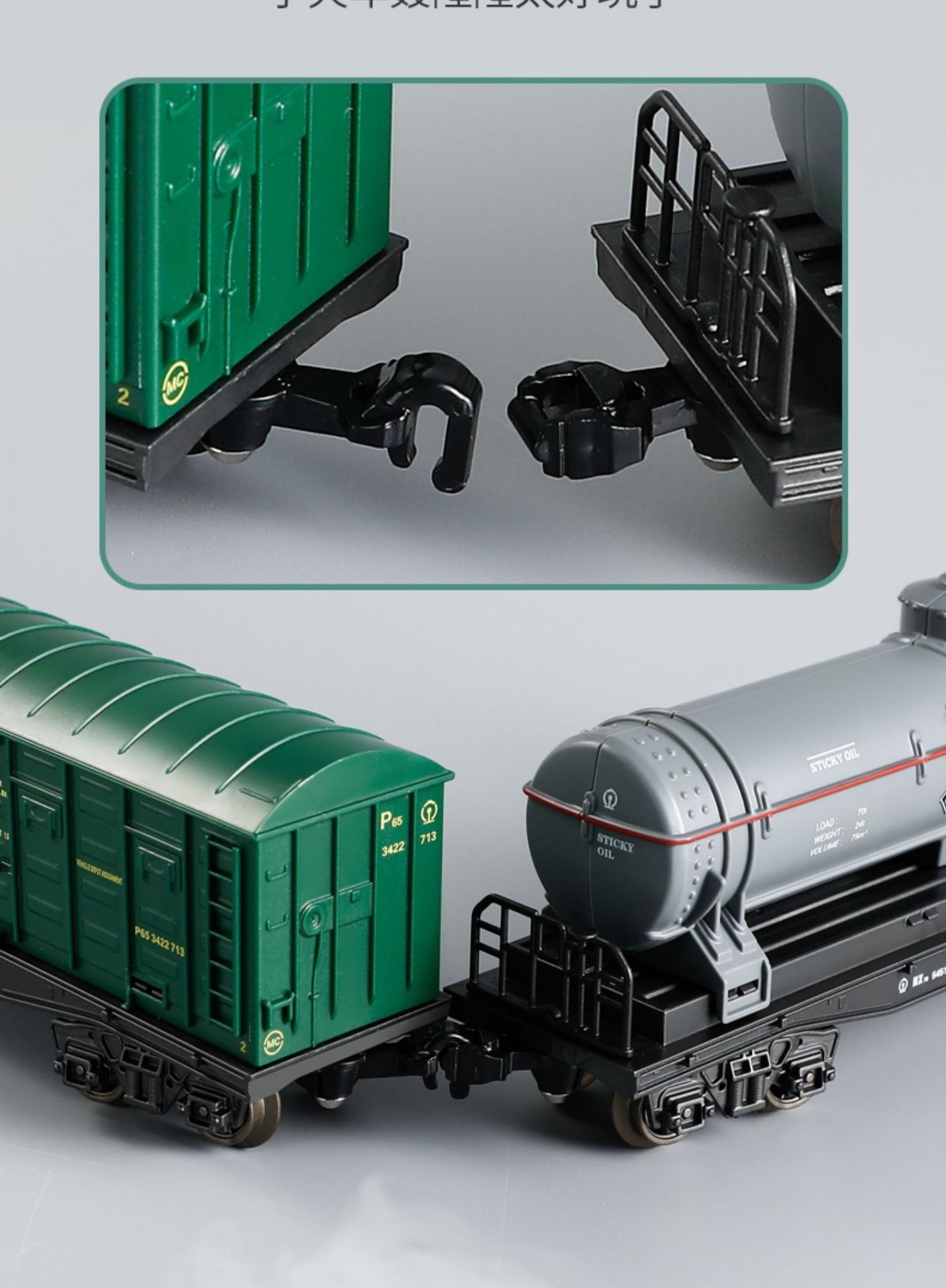 Electric Train Set for Kids Ages 3+ Real Smoke LED Lights Train Sounds Interactive Bridge Track Long-Lasting Battery Parent-Child Play Collectible Toys Christmas Birthday Gifts for Boys Girls