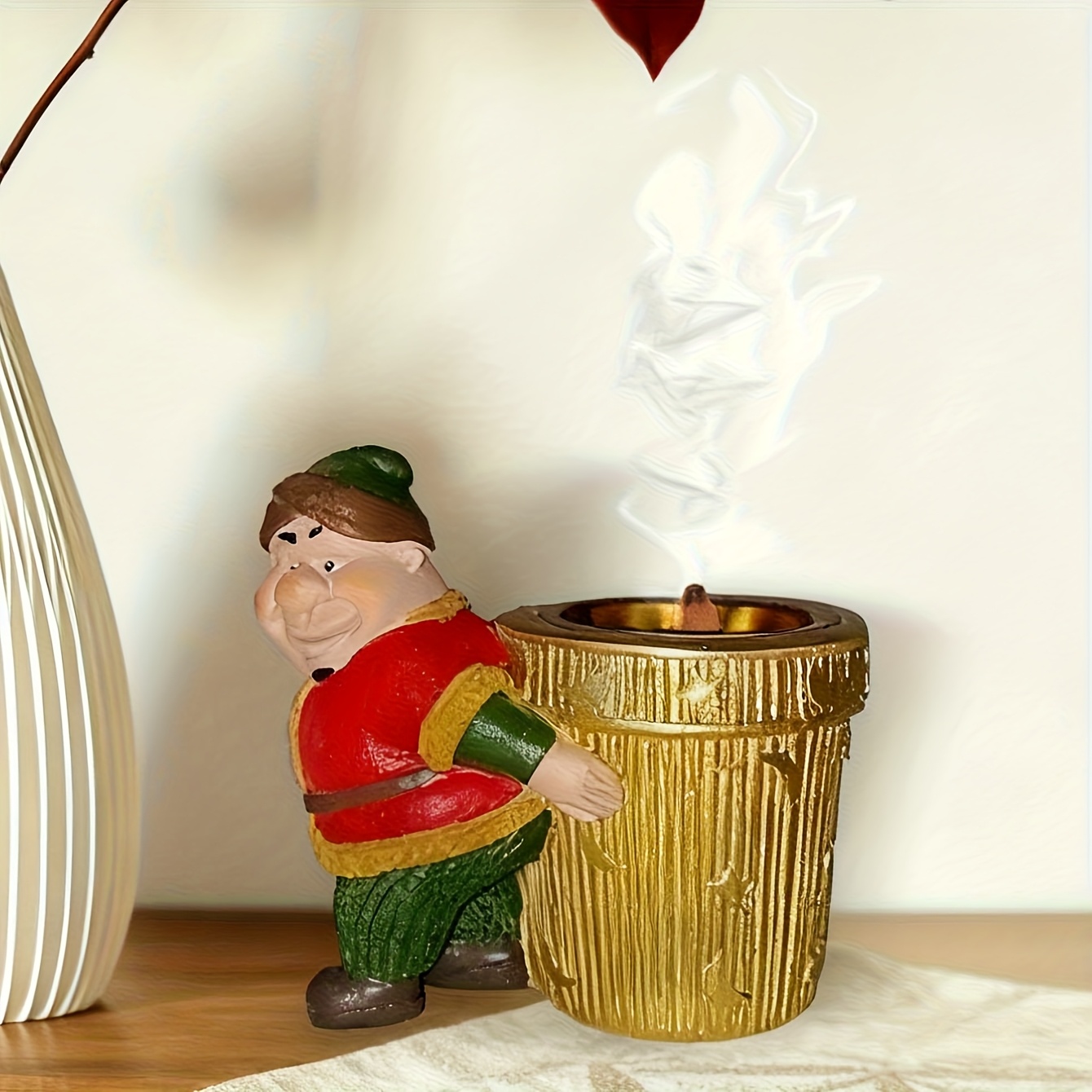 1pc handcrafted  ern figure resin sculpture incense holder hand painted hand made   statues for home garden art ramadan easter christmas thanksgiving gifts no scent burner only durable resin cultural decor Product details 6