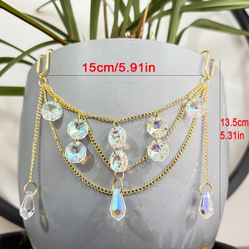 TEMU Hanging Planter Water Drop Crystal Ball Sun Catcher, Flower Pot Hanging Ornament, Colorful Prism Sun Catcher For Outdoor Garden Window Room Wall
