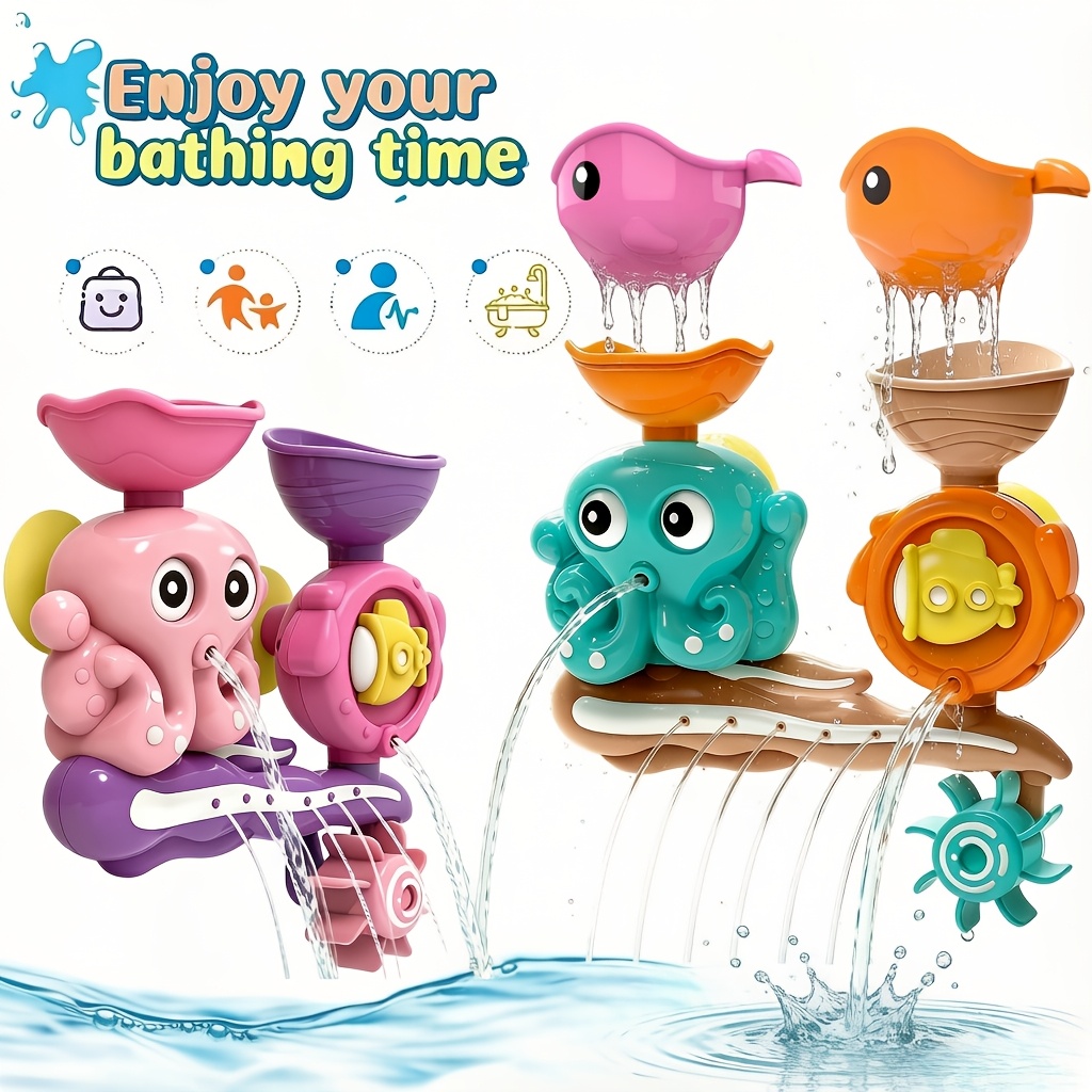 Interactive Suction Cup Bath Toy Set for Youngsters