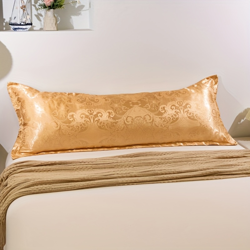 TEMU 1pc Luxurious Jacquard Long Pillowcase, Single Pillowcase, No Insert, , Versatile For Bedroom Bedding And Living Room Sofa, Machine Washable