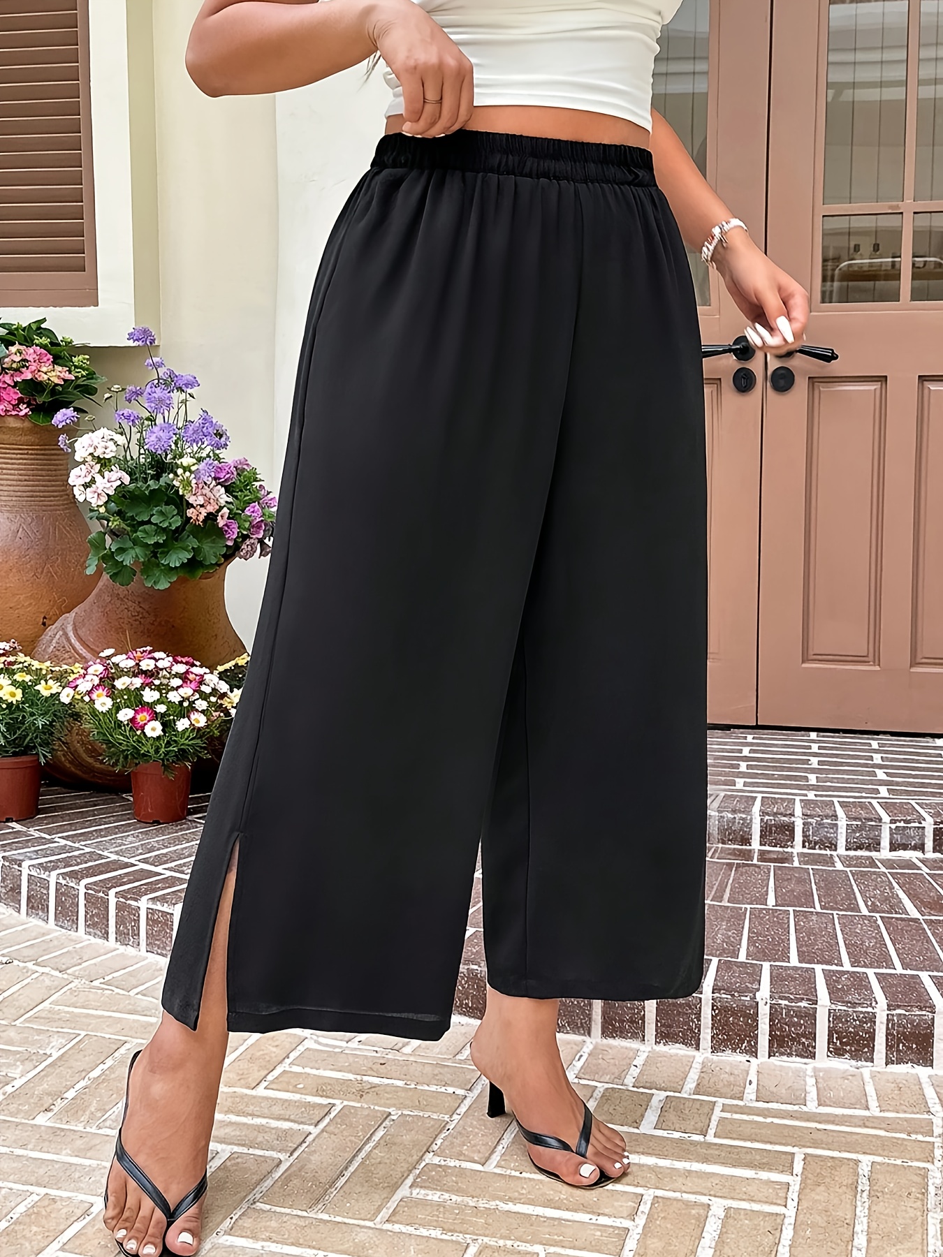 Ladies Trousers Chums Leisure Trousers Elastic Waist Womens