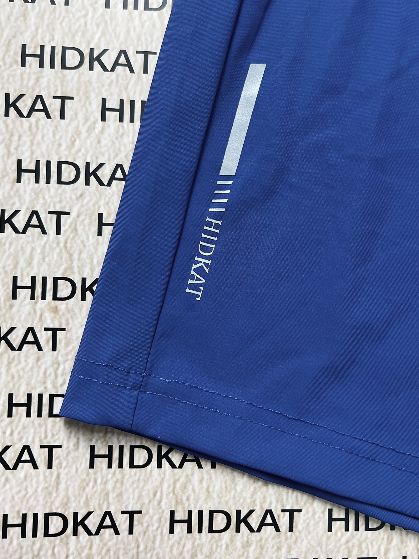 Men'S Plus Size High-Elasticity Sports Shorts - Navy Blue with Drawstring Waist, Zipper Pockets, and Side Pockets, Perfect for Casual Outdoor Activities, Fitness, Cycling, and Daily Wear, Casual Outdoor Attire | Drawstring Shorts | Zippered Pocket