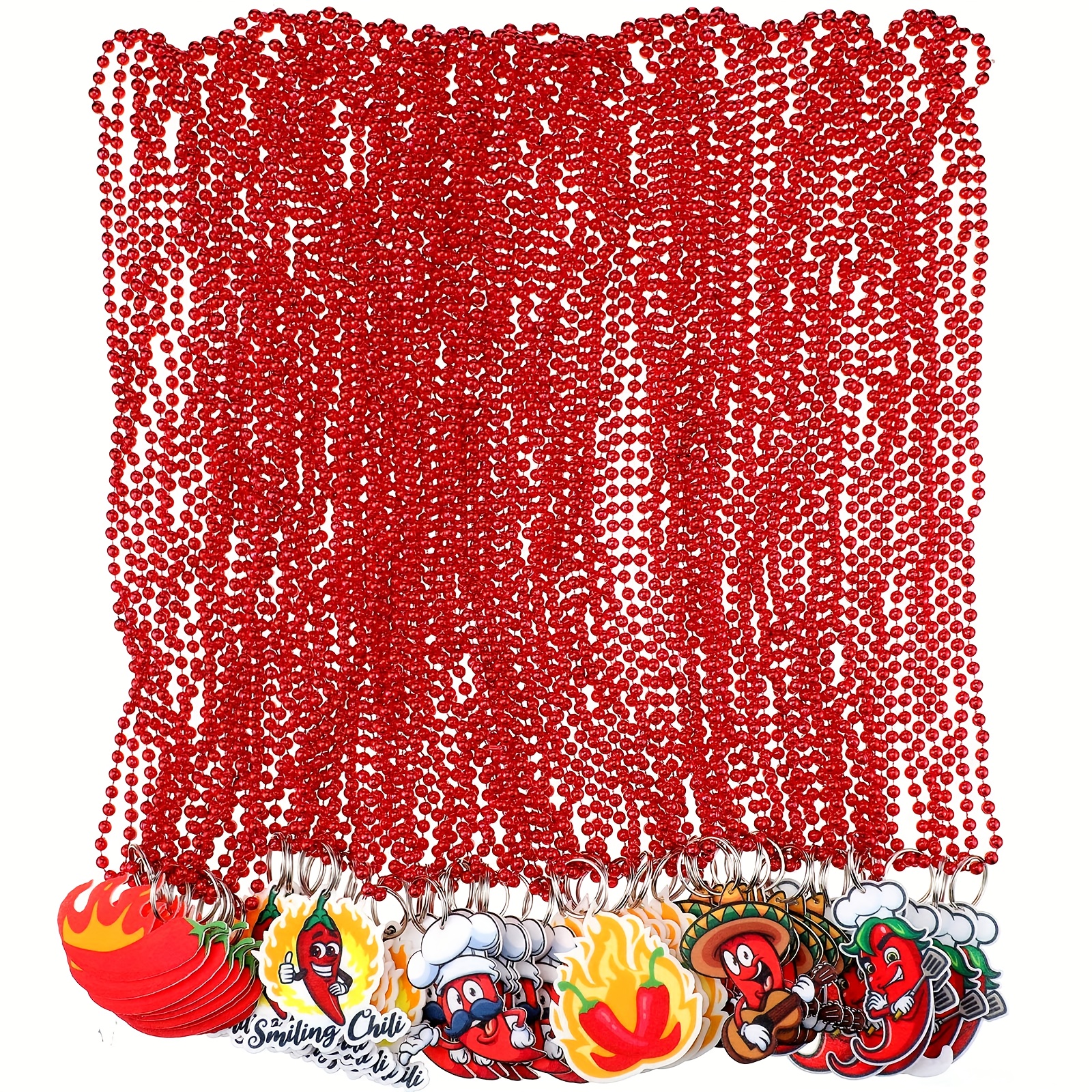 120 PCS Mardi Gras Bead Necklaces - 33 Inch Party Favors In  display picture 1