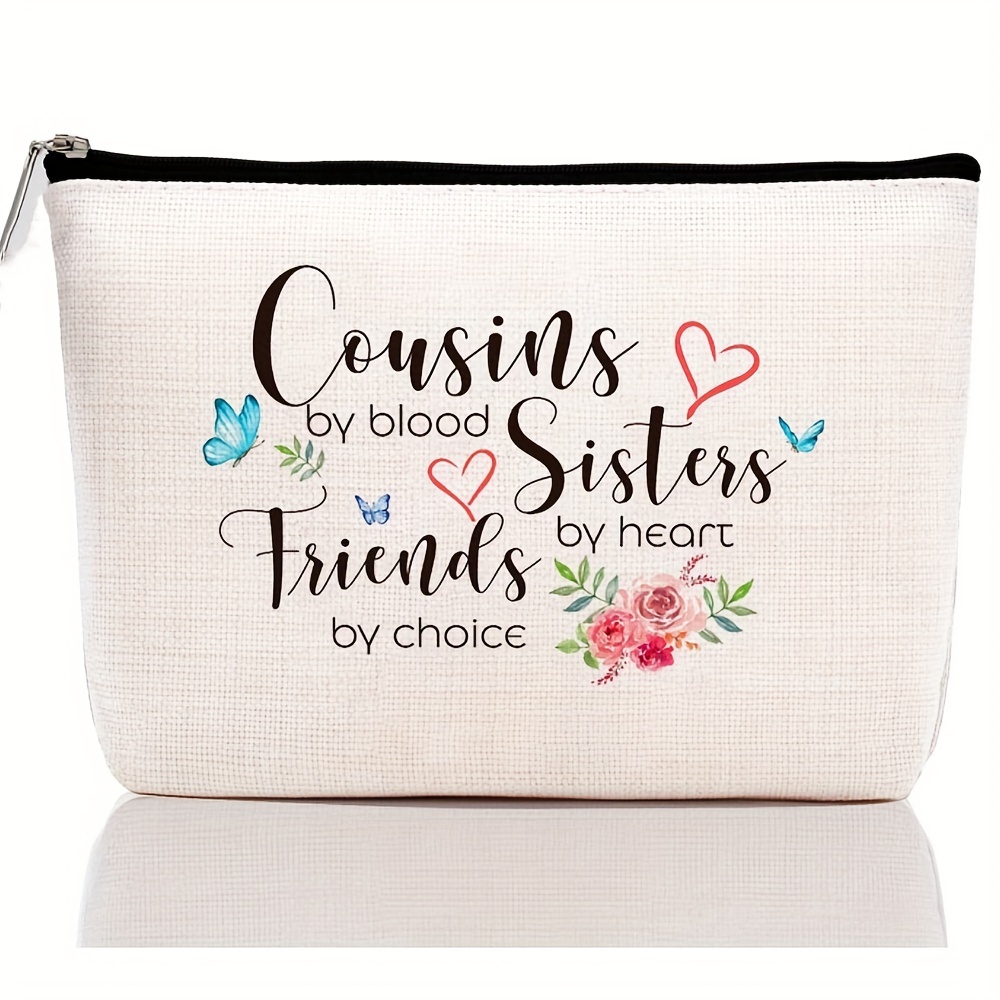 

For Women: Makeup Bag - Best Friends, Friendship, Sister, Birthday Gift, Bff, Soul Sister, You Are , Bestie Cosmetic Bags - No Fragrance, Waterproof, Canvas Material